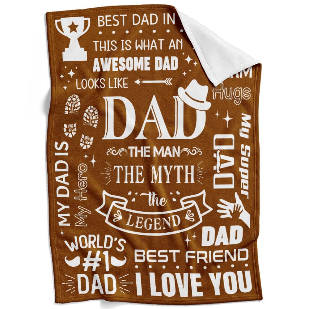 Manta Inkarts Dad De Daughter & Son, 70 X 125 Cm - Venta Internacional.