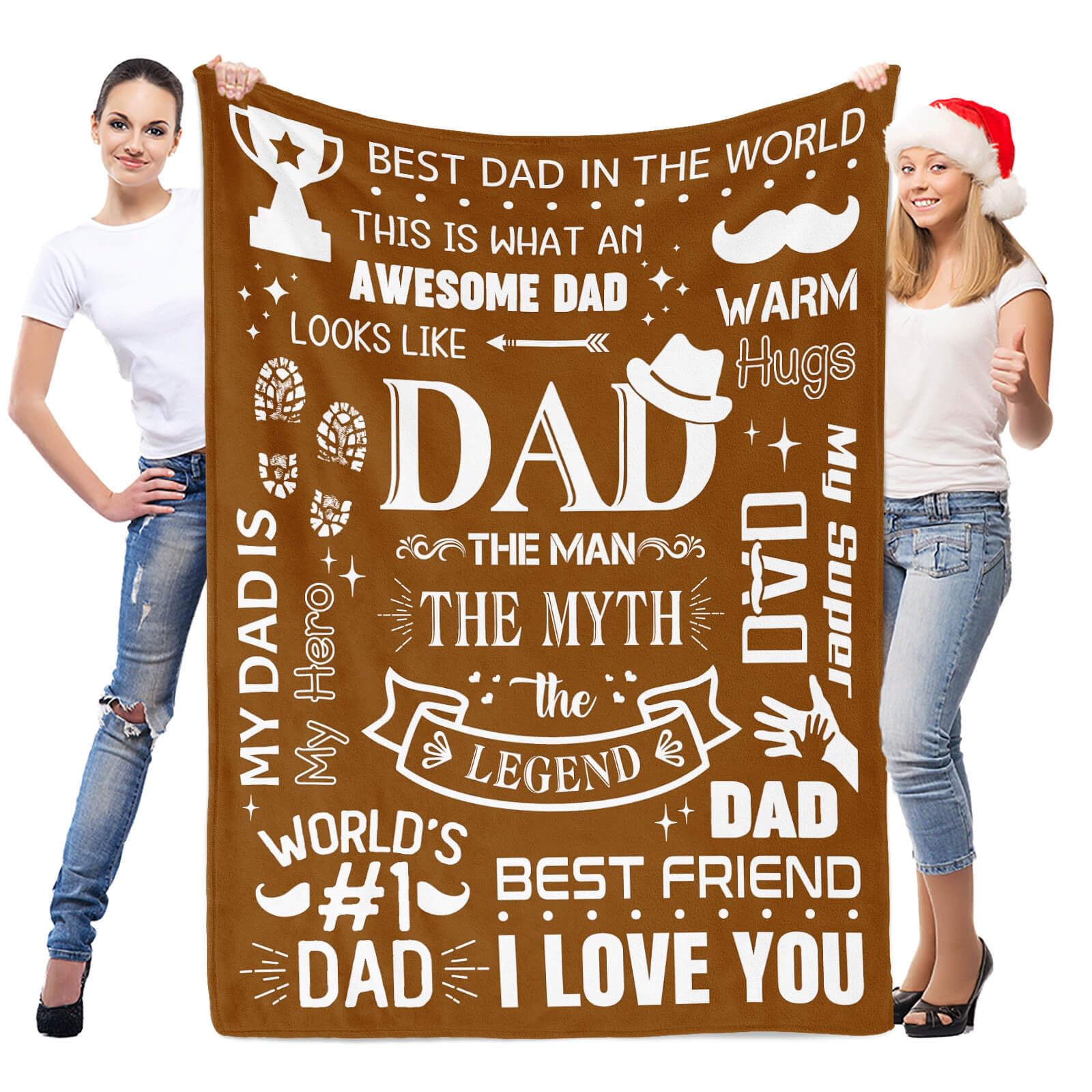 Foto 4 pulgar | Manta Inkarts Dad De Daughter & Son, 70 X 125 Cm - Venta Internacional.