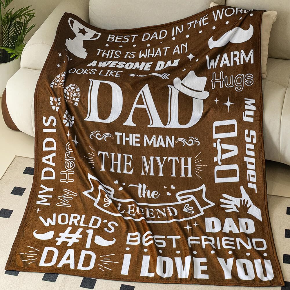 Foto 5 pulgar | Manta Inkarts Dad De Daughter & Son, 70 X 125 Cm - Venta Internacional.
