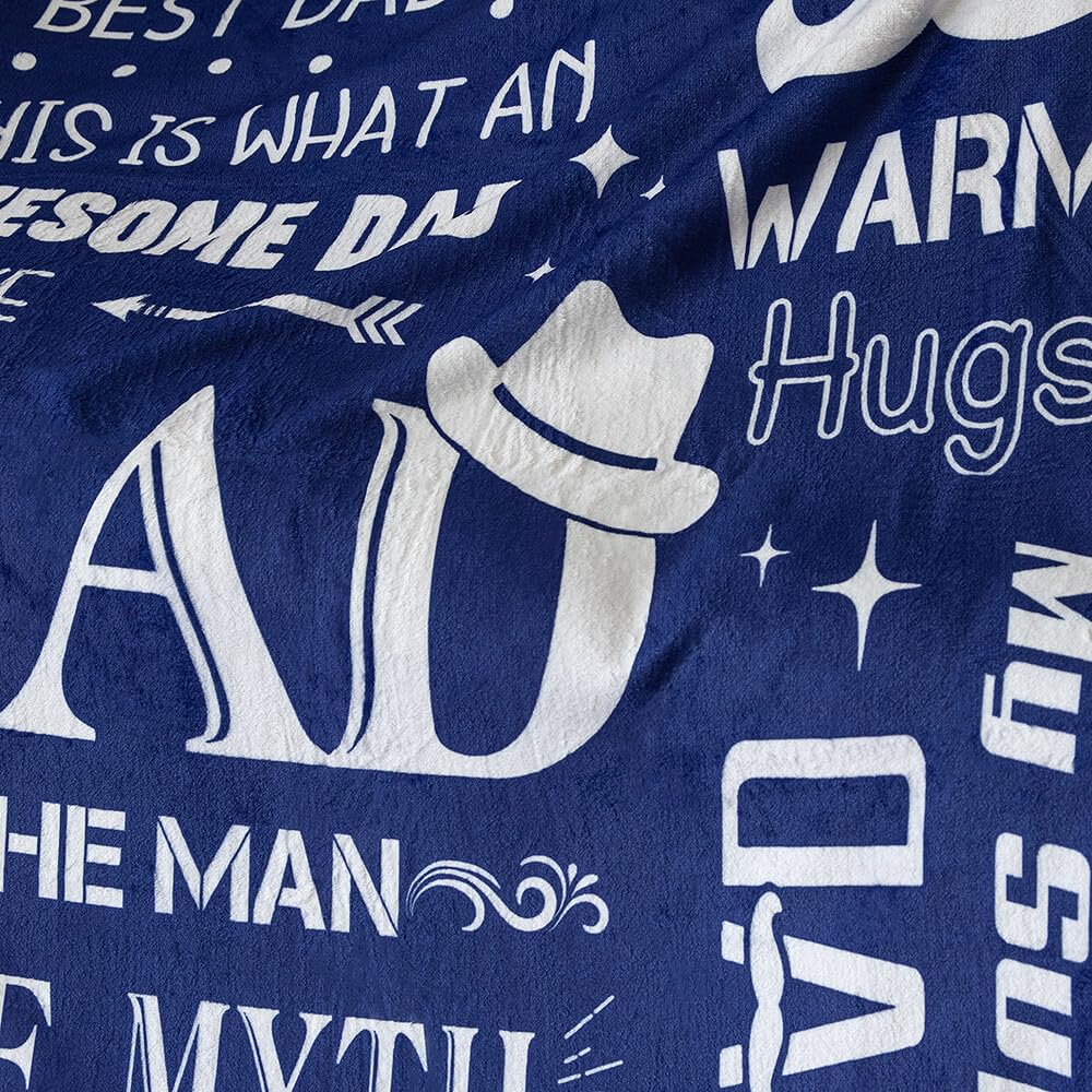 Foto 7 pulgar | Forro Polar De Franela Blanket Inkarts Dad Best Dad Ever, 70 X 50 Cm - Venta Internacional.