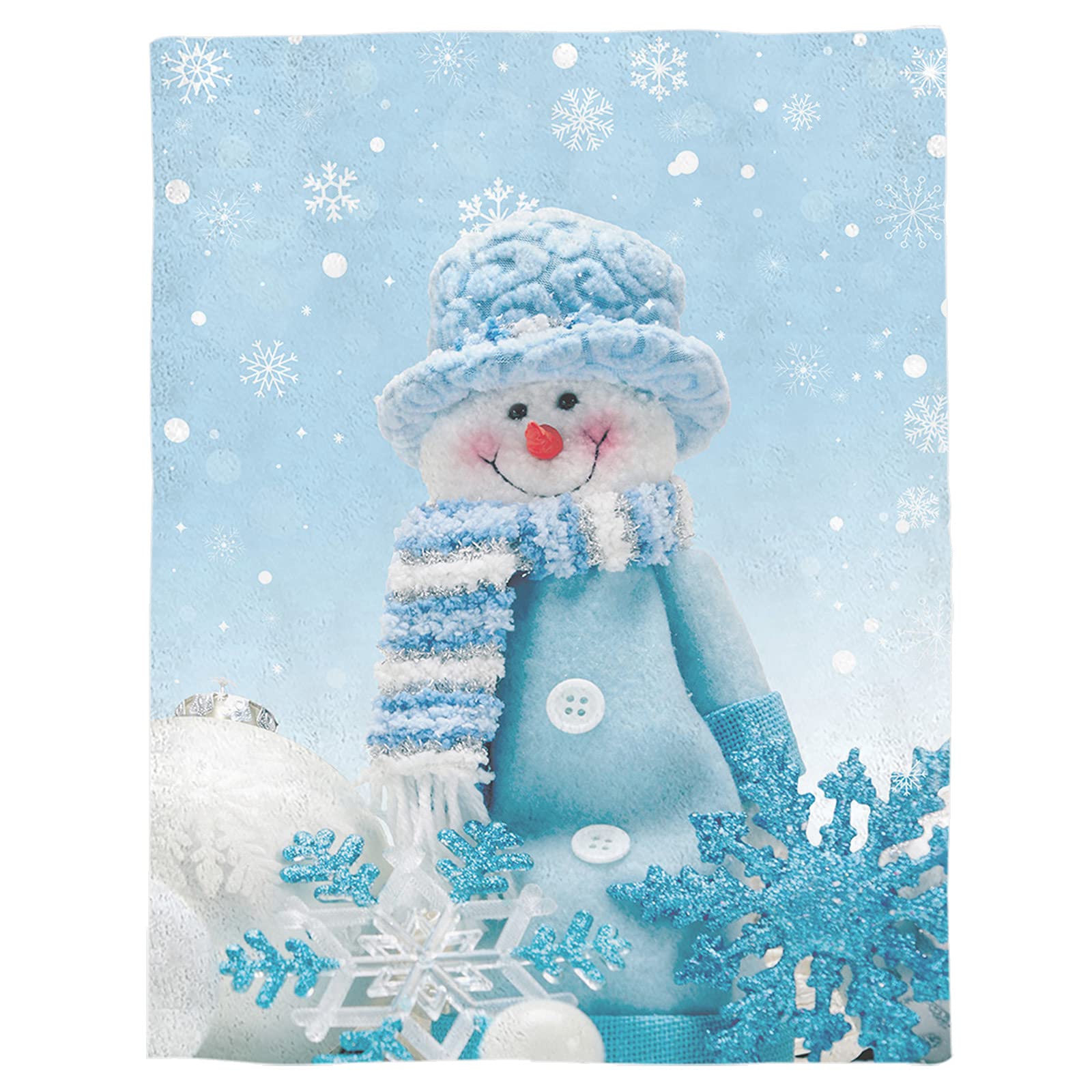 Manta Vandarllin Con Diseño De Muñeco De Nieve Para Invierno, 125 X 150 Cm - Venta Internacional.