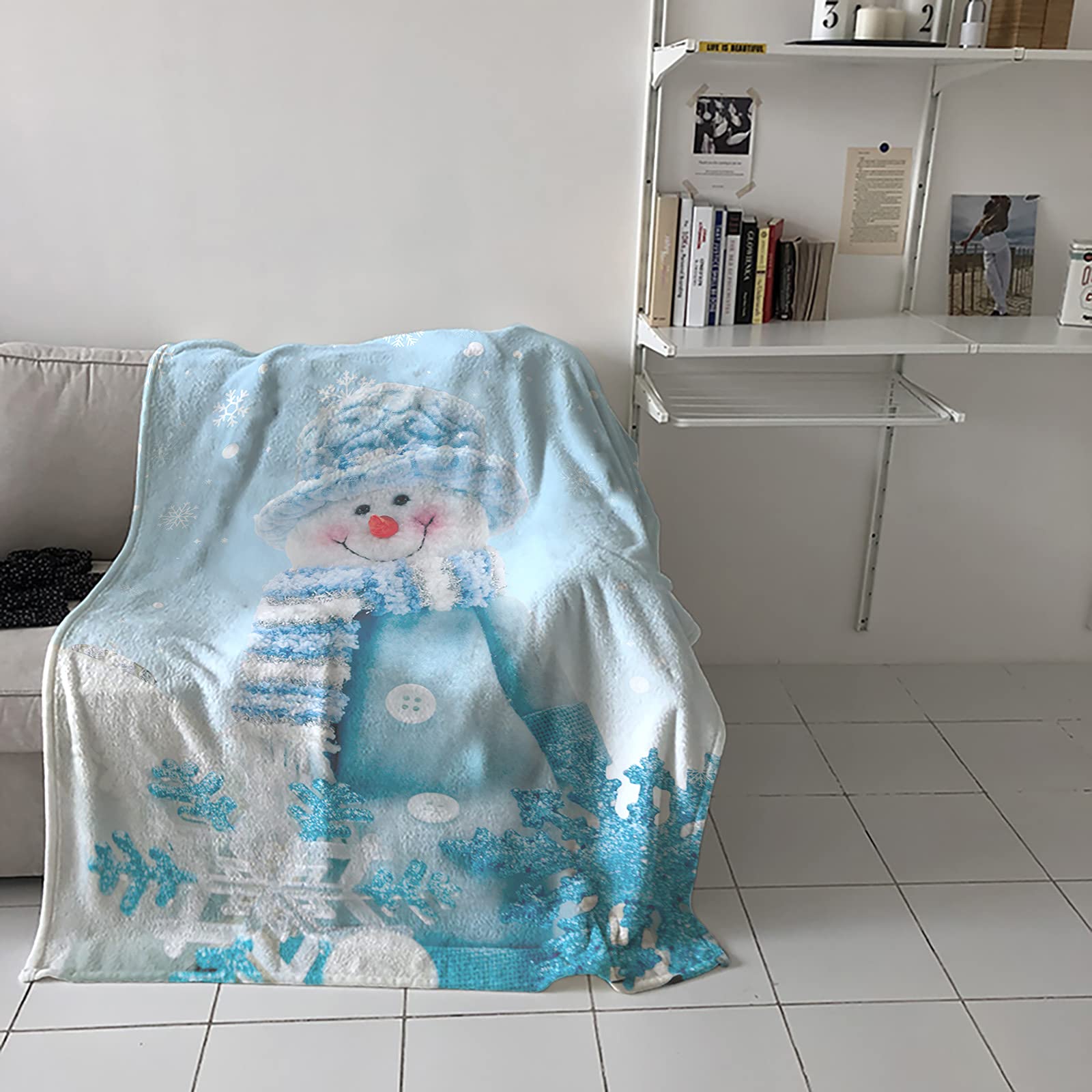 Foto 5 pulgar | Manta Vandarllin Con Diseño De Muñeco De Nieve Para Invierno, 125 X 150 Cm - Venta Internacional.