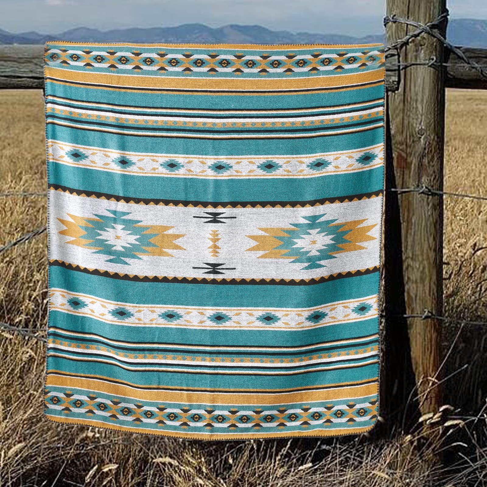 Foto 2 | Manta Horimote Home Con Forro De Sherpa Con Estampado Azteca - Venta Internacional.
