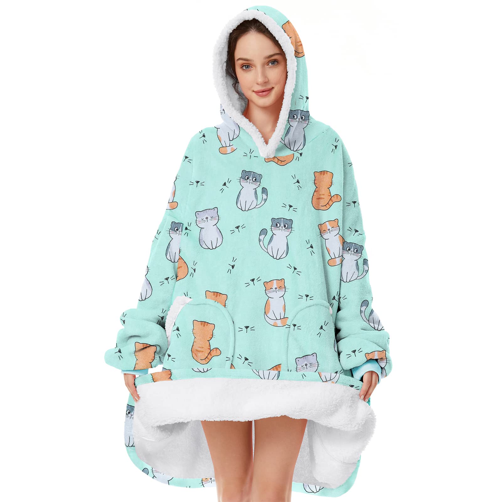 Foto 1 | Manta Portátil American Trends Over-size Sherpa Para Adulto - Venta Internacional.