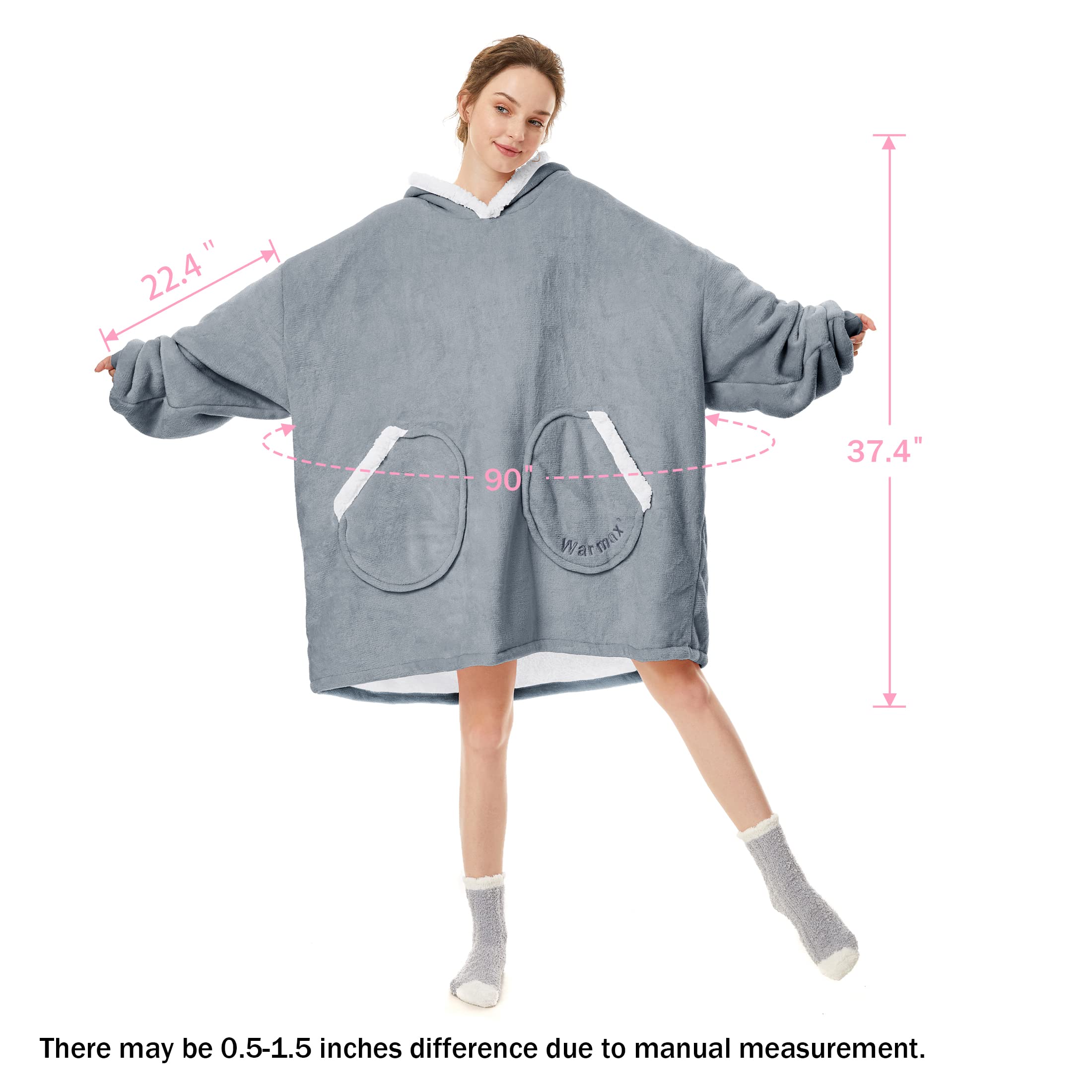 Foto 7 pulgar | Manta Portátil American Trends Over-size Sherpa Para Adulto - Venta Internacional.