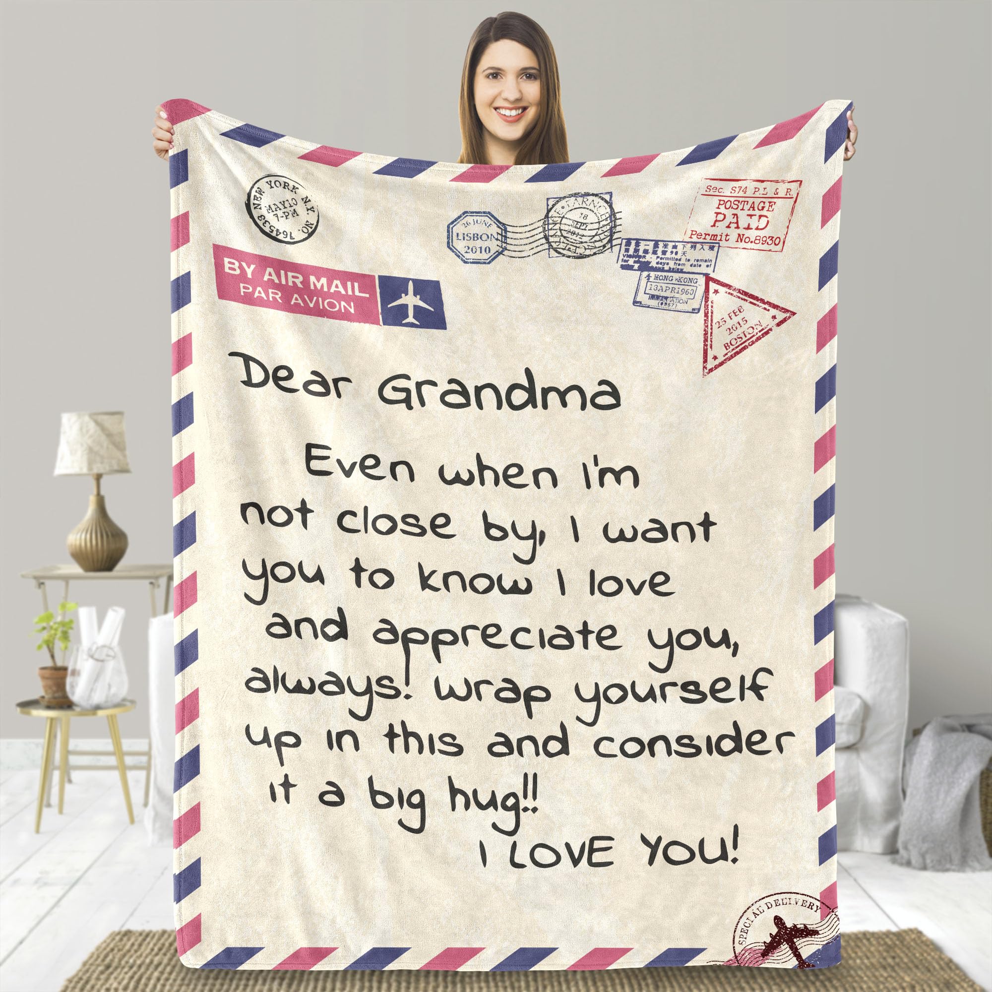Manta Ufooro Para Cumpleaños De Abuela, Forro Polar Suave, 140 X 180 Cm - Venta Internacional.
