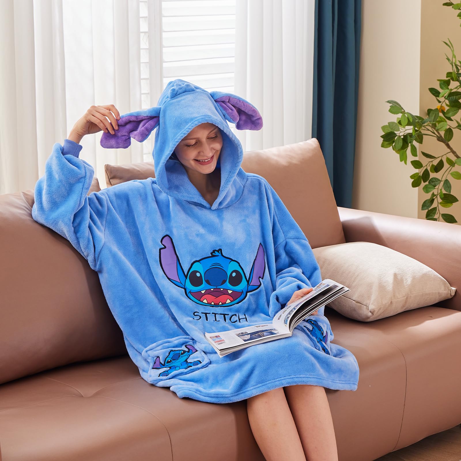 Foto 3 pulgar | Sudadera Portátil Con Capucha Newcosplay, De Felpa, Punto Acogedor, Para Adulto - Venta Internacional.