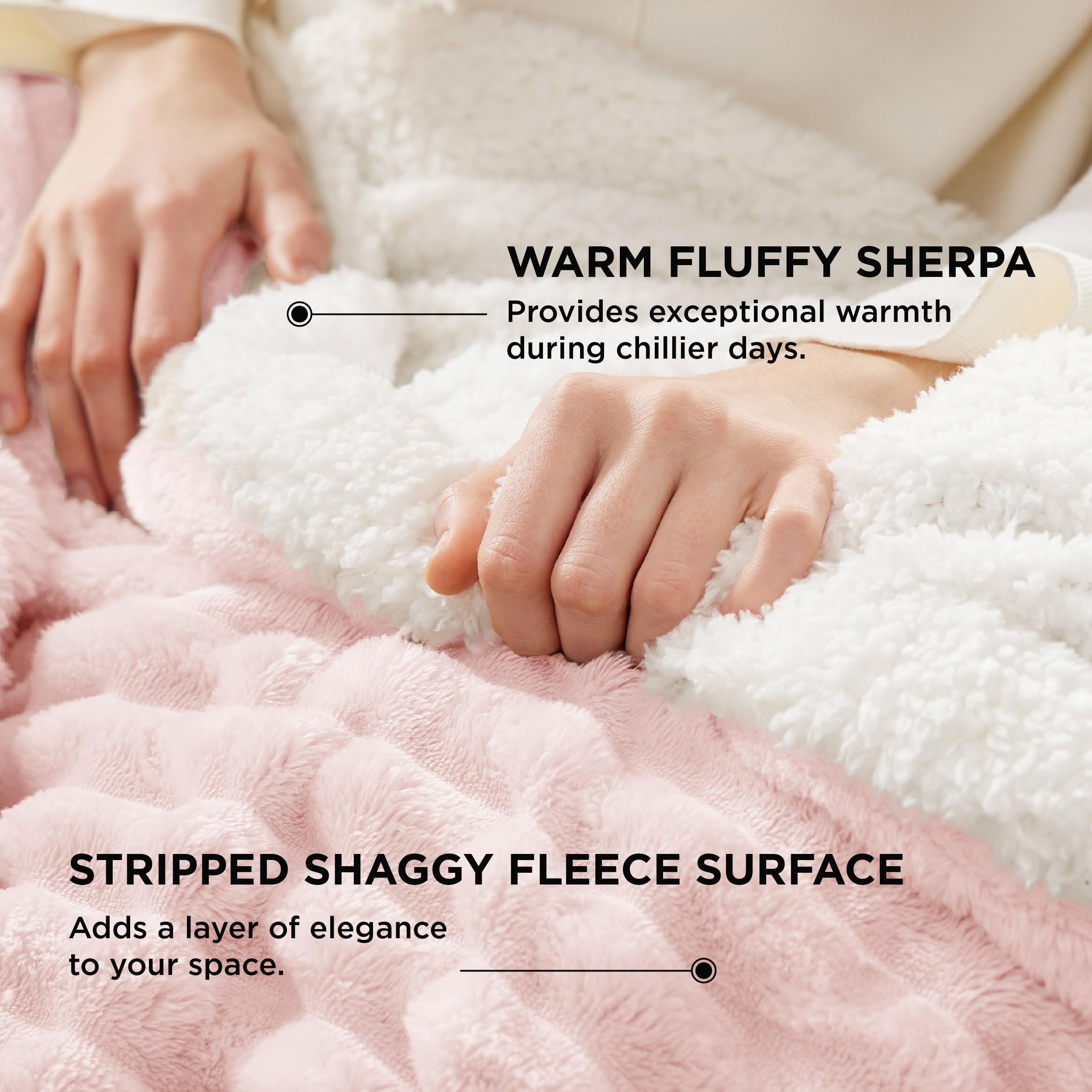 Foto 4 pulgar | Manta Bedsure Sherpa, Tamaño Doble, 150 X 200 Cm, Supersuave Y Acogedora - Venta Internacional.