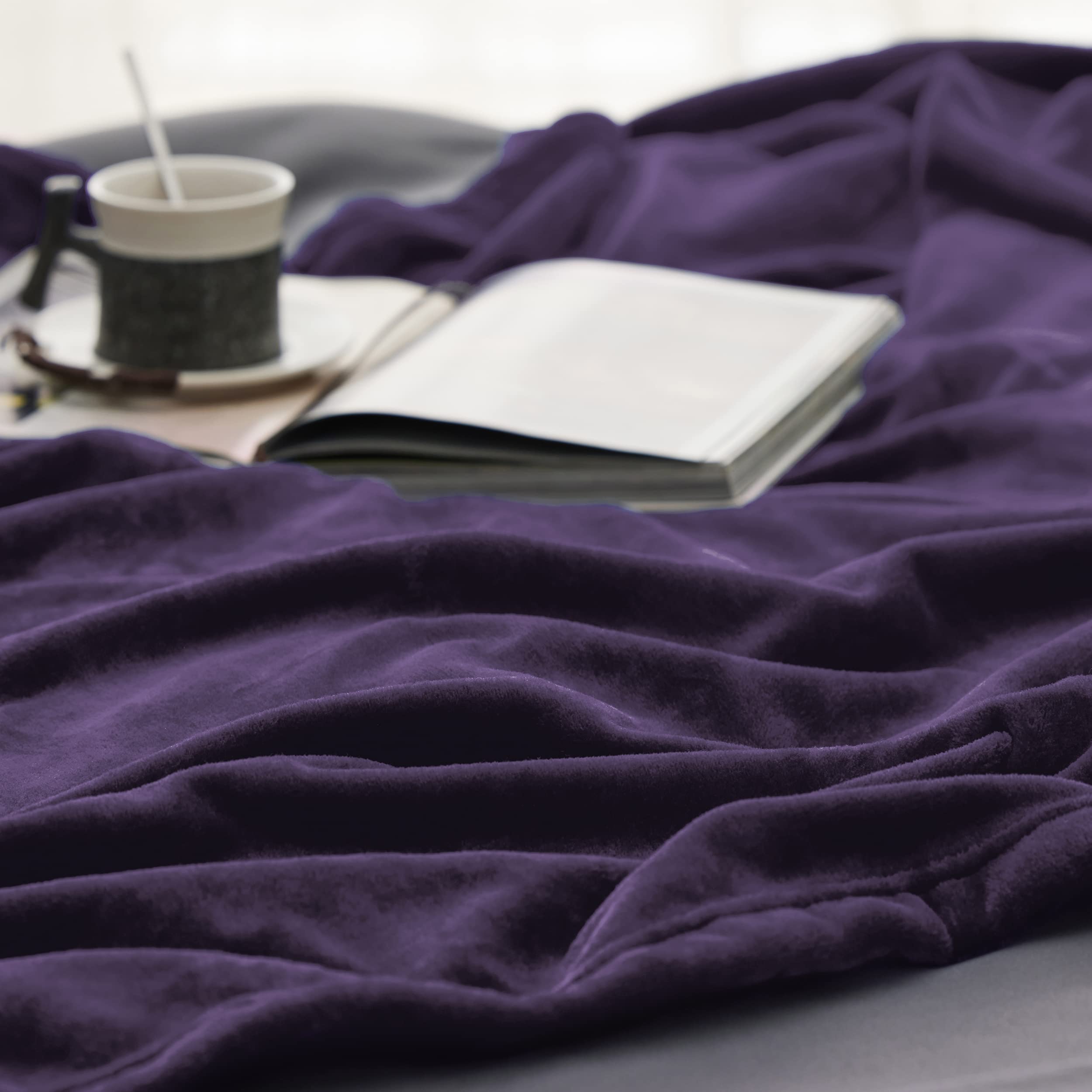 Foto 6 pulgar | Manta Polar Para Sofá, 130 X 150 Cm, Color Morado, 300 G/m² - Venta Internacional.