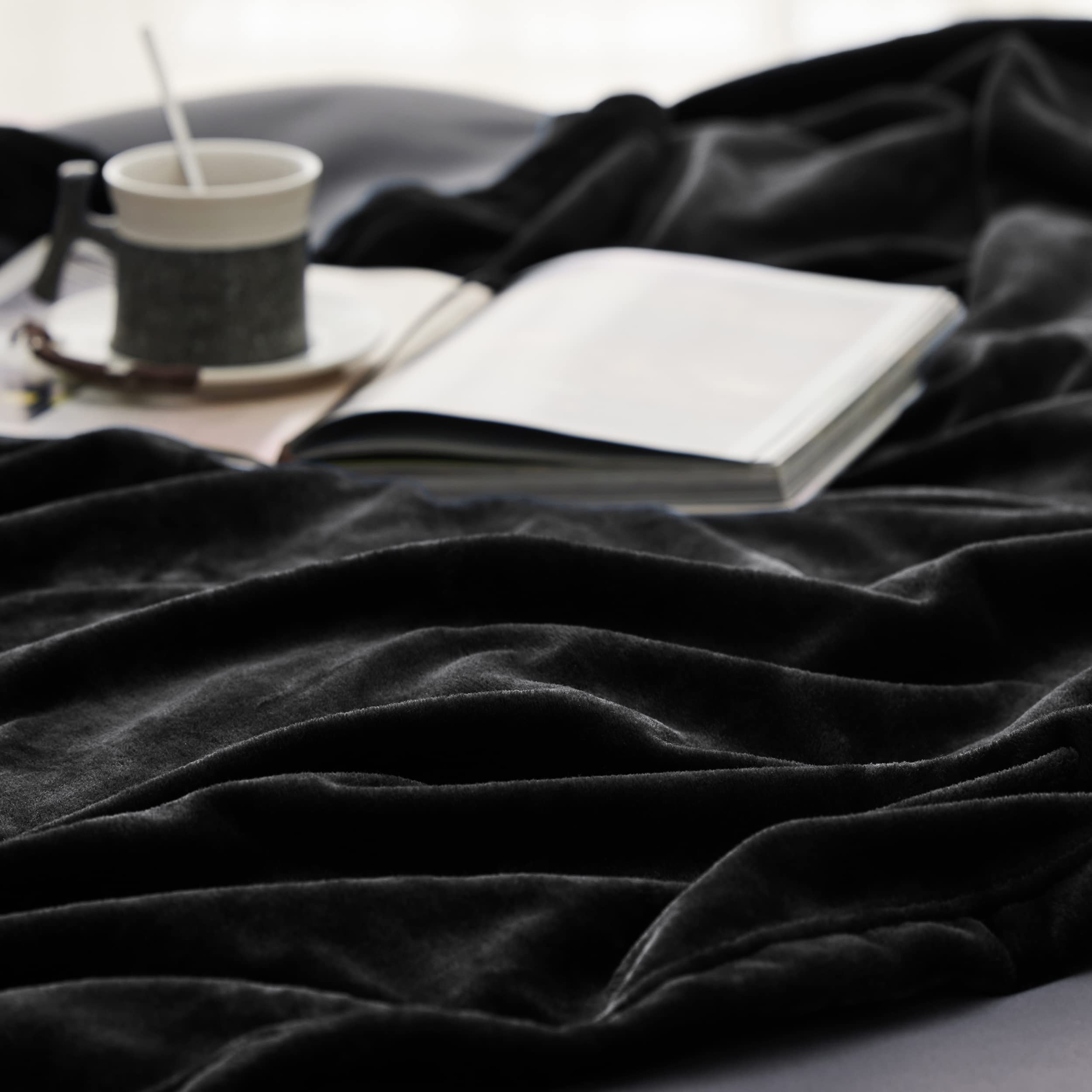 Foto 4 | Manta De Forro Polar Para Sofá, Color Negro, 130 X 150 Cm - Venta Internacional.