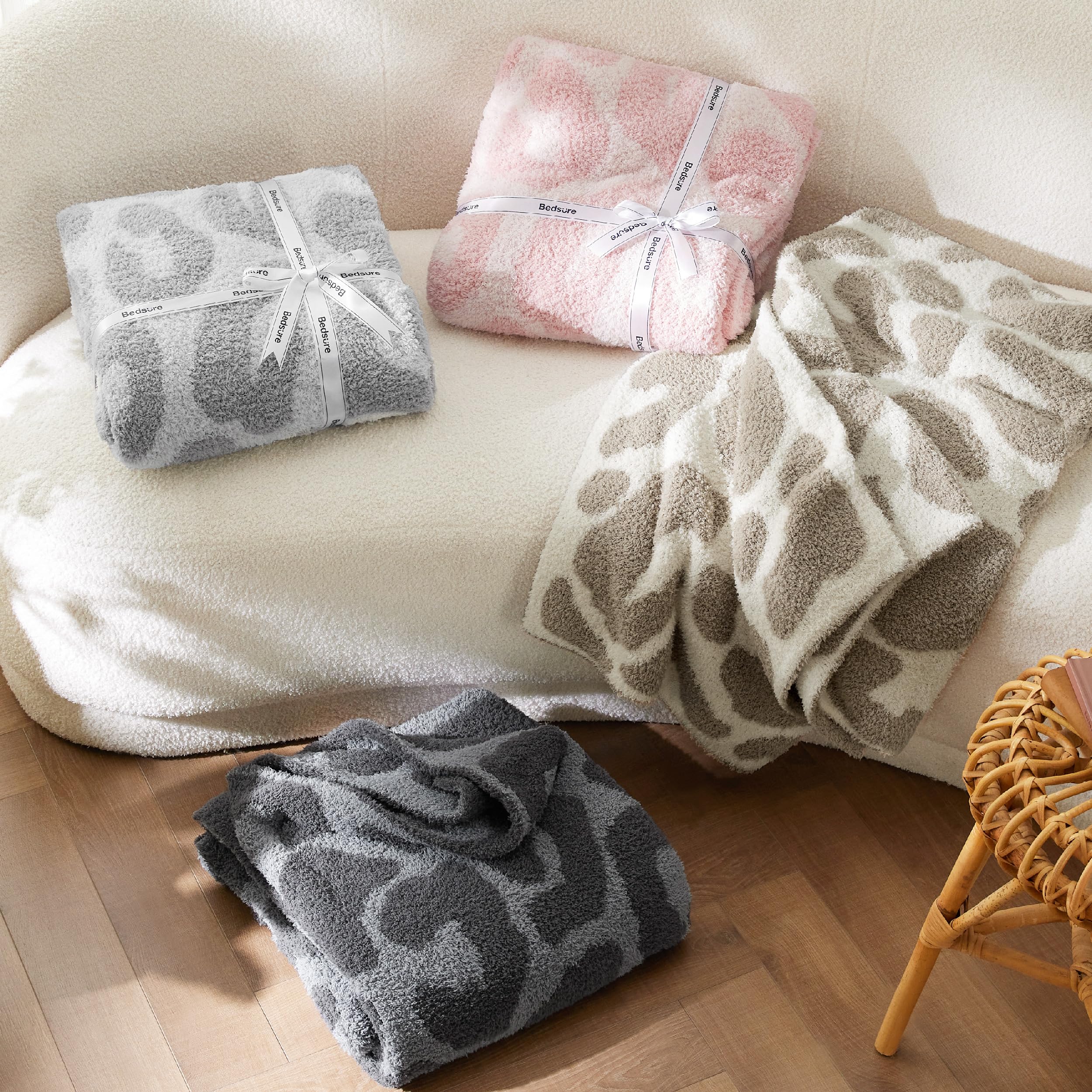 Foto 7 pulgar | Manta Bedsure Leopard Supersuave De 130 X 150 Cm, Color Gris - Venta Internacional.