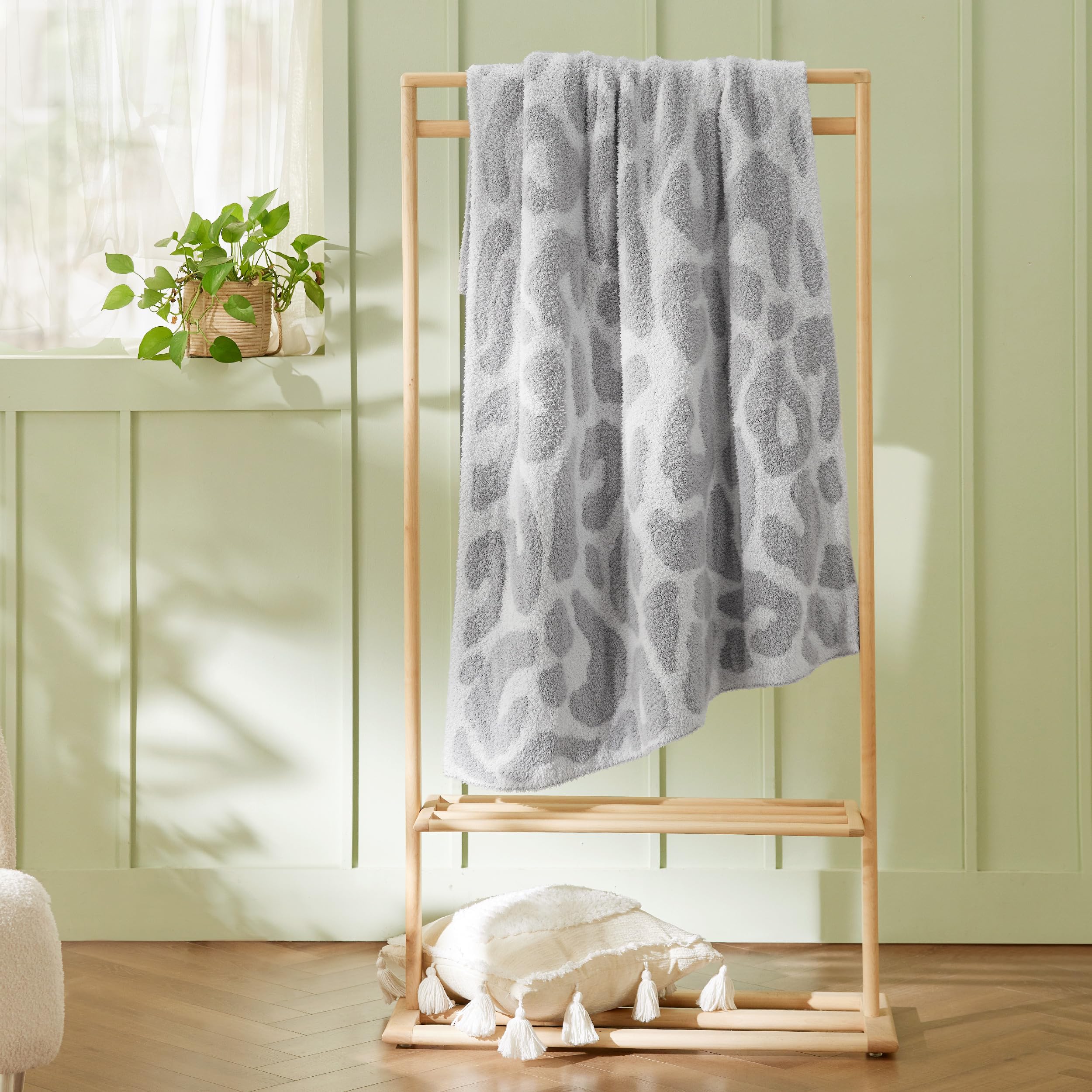 Foto 8 pulgar | Manta Bedsure Leopard Supersuave De 130 X 150 Cm, Color Gris - Venta Internacional.
