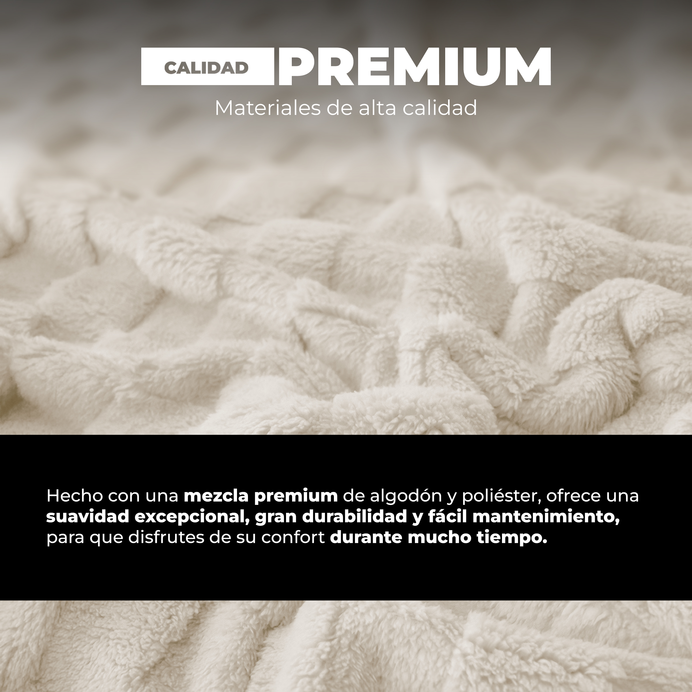 Foto 4 pulgar | Cobertor Cobija Squares Yellow Mellow Matrimonial Suave con Relieve Ligera Tamaño 200x150cm Blanco