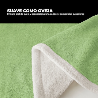 Foto 2 | Cobertor Cobija Sand Yellow Mellow King Size Suave con Relieve Ligera Tamaño 230x200 cm Verde