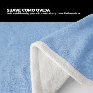 Foto 2 | Cobertor Cobija Sand Yellow Mellow Matrimonial Suave con Relieve Ligera Tamaño 200x150cm Azul
