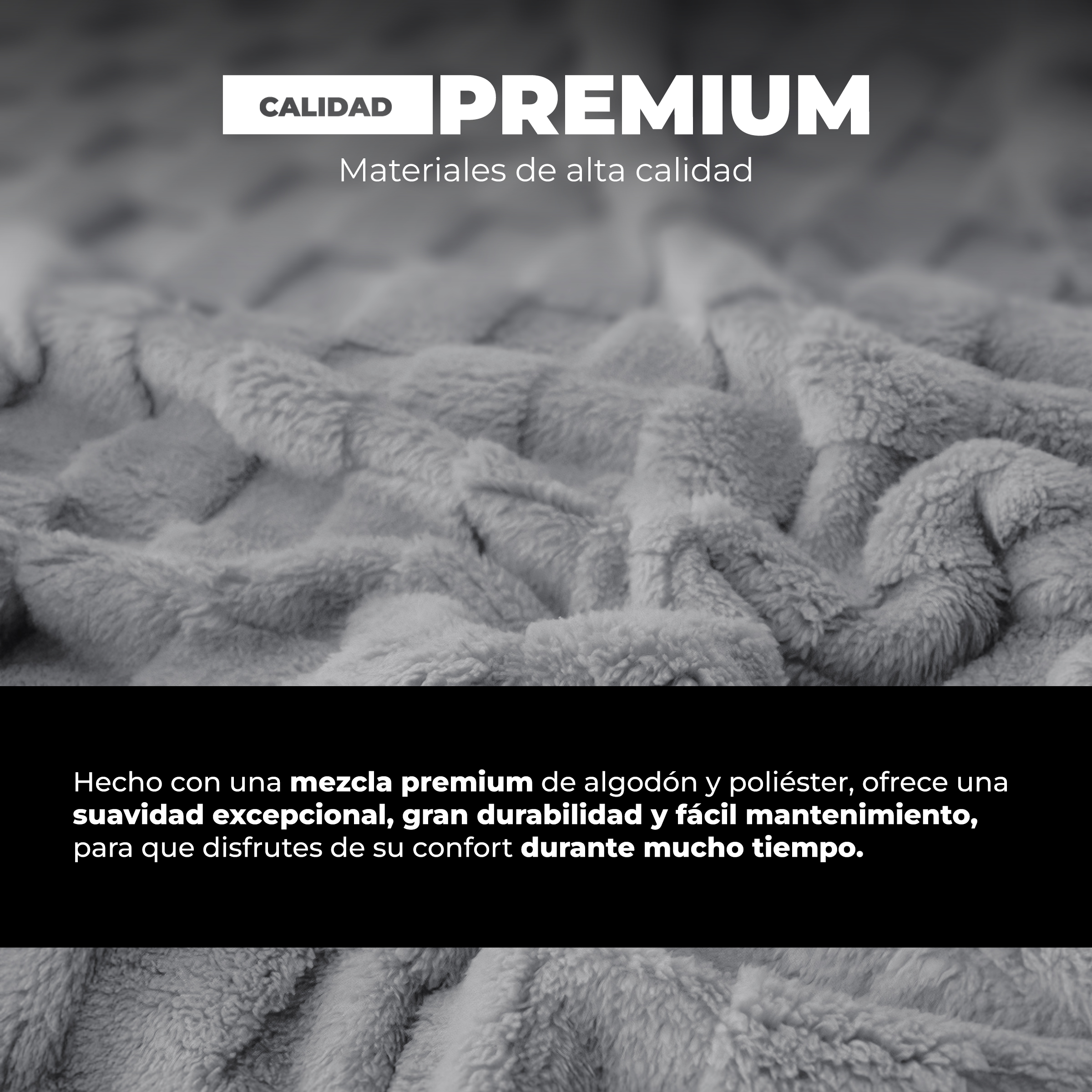 Foto 4 pulgar | Cobertor Cobija Squares Yellow Mellow Matrimonial Suave con Relieve Ligera Tamaño 200x150cm Gris
