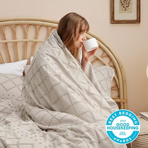 Foto 3 pulgar | Funda Nórdica Bedsure Boho Cal King con Bordado Beige - Venta Internacional