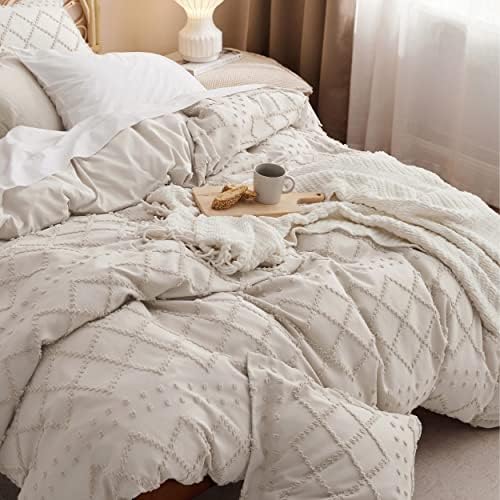 Foto 4 pulgar | Funda Nórdica Bedsure Boho Cal King con Bordado Beige - Venta Internacional