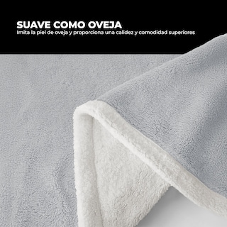 Foto 2 | Cobertor Cobija Sand Yellow Mellow Matrimonial Suave con Relieve Ligera Tamaño 200x150cm Gris