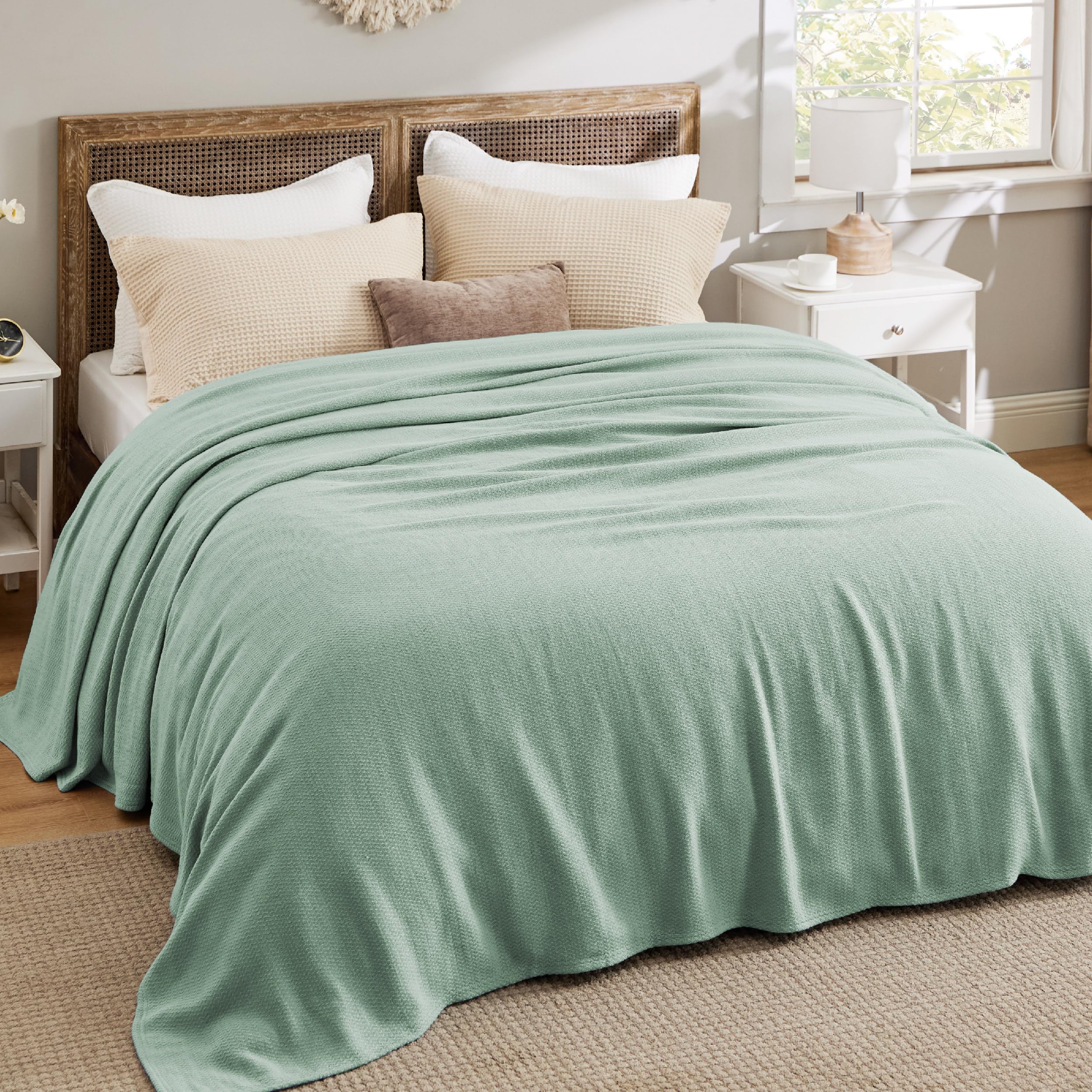 Manta Bedsure Queen Size Verde - Venta Internacional
