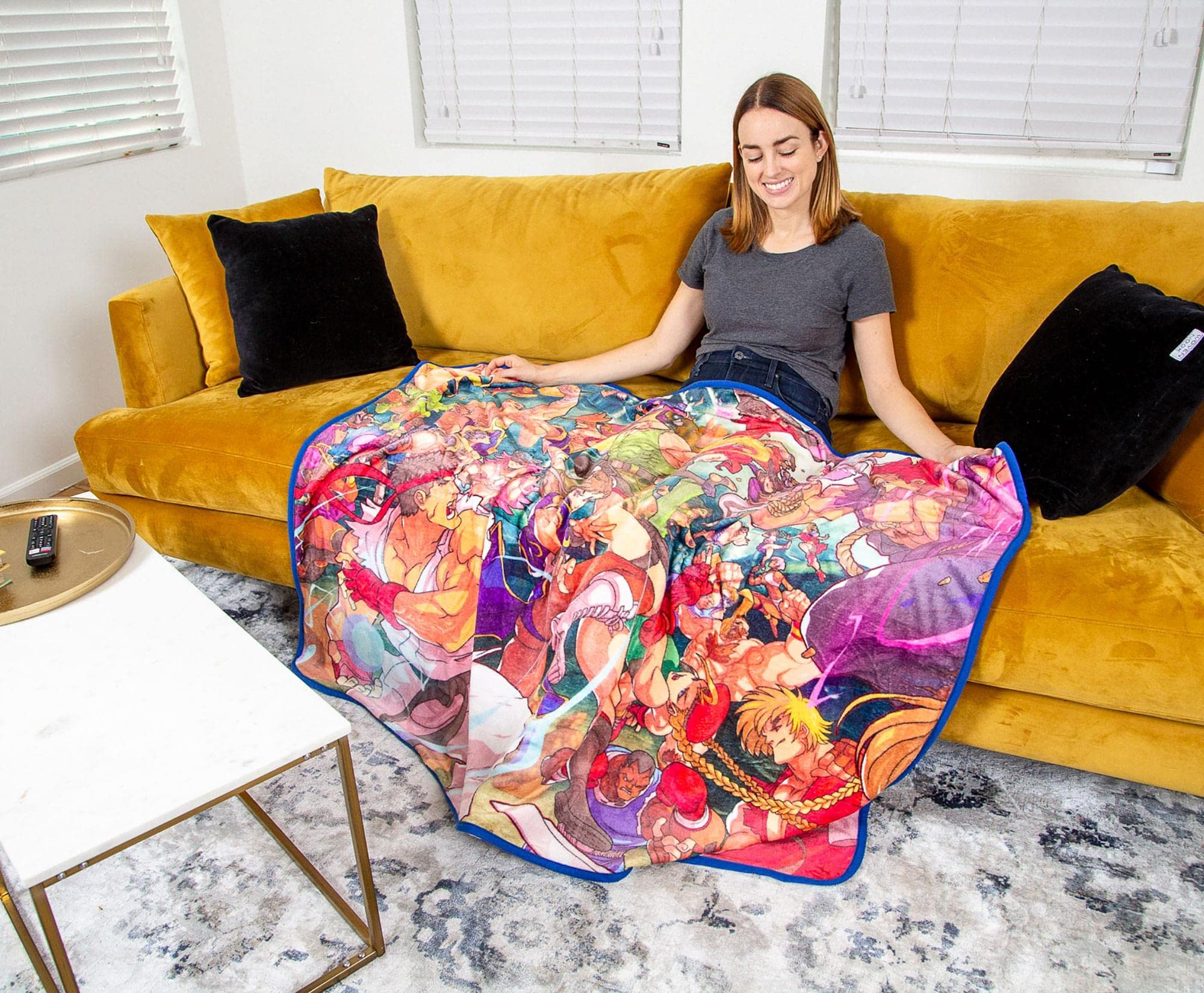 Foto 5 | Manta De Forro Polar Toynk Street Fighter, 115 X 152 Cm - Venta Internacional.
