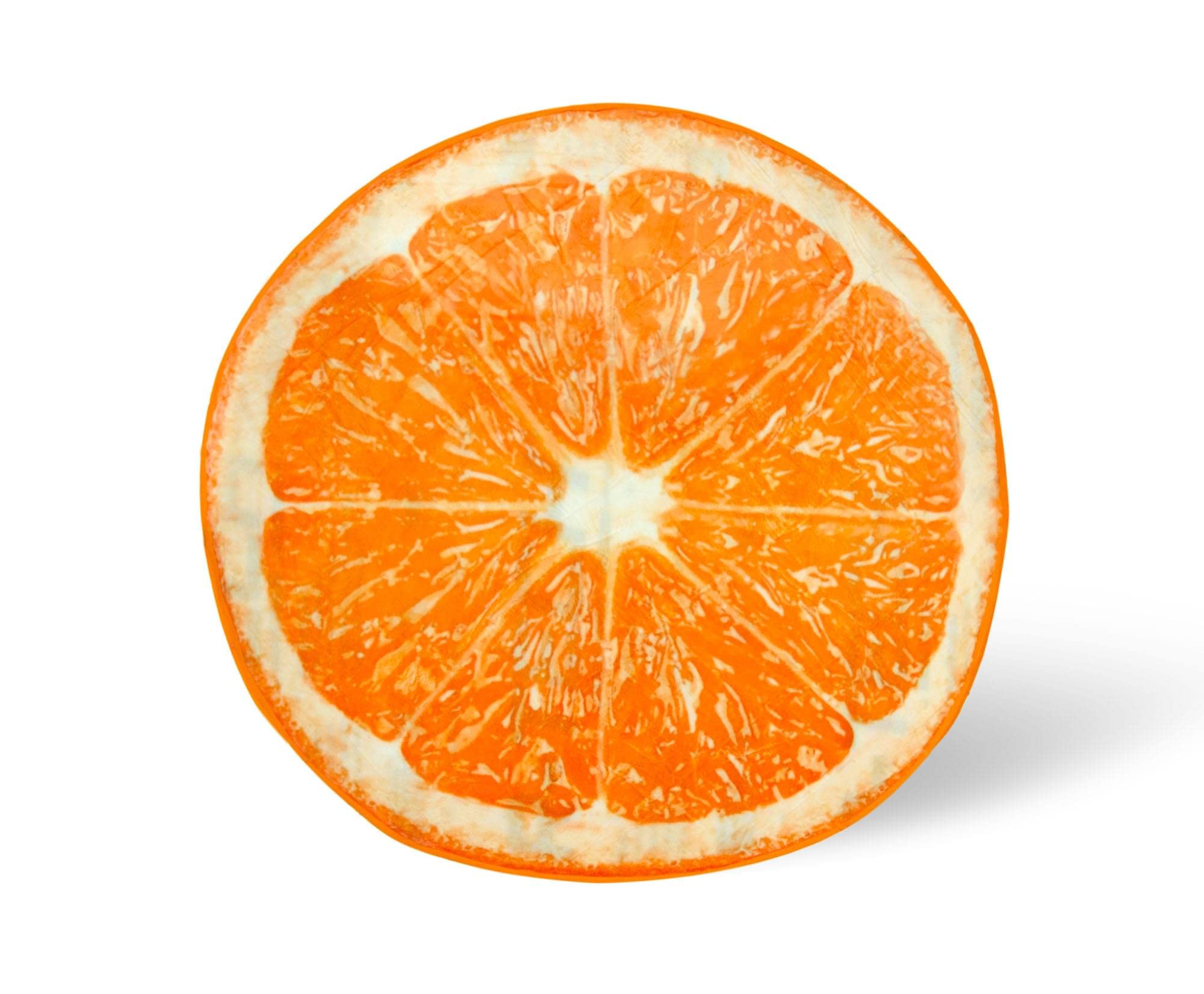 Manta De Forro Polar Redonda Toynk Orange Slice De 150 Cm - Venta Internacional.