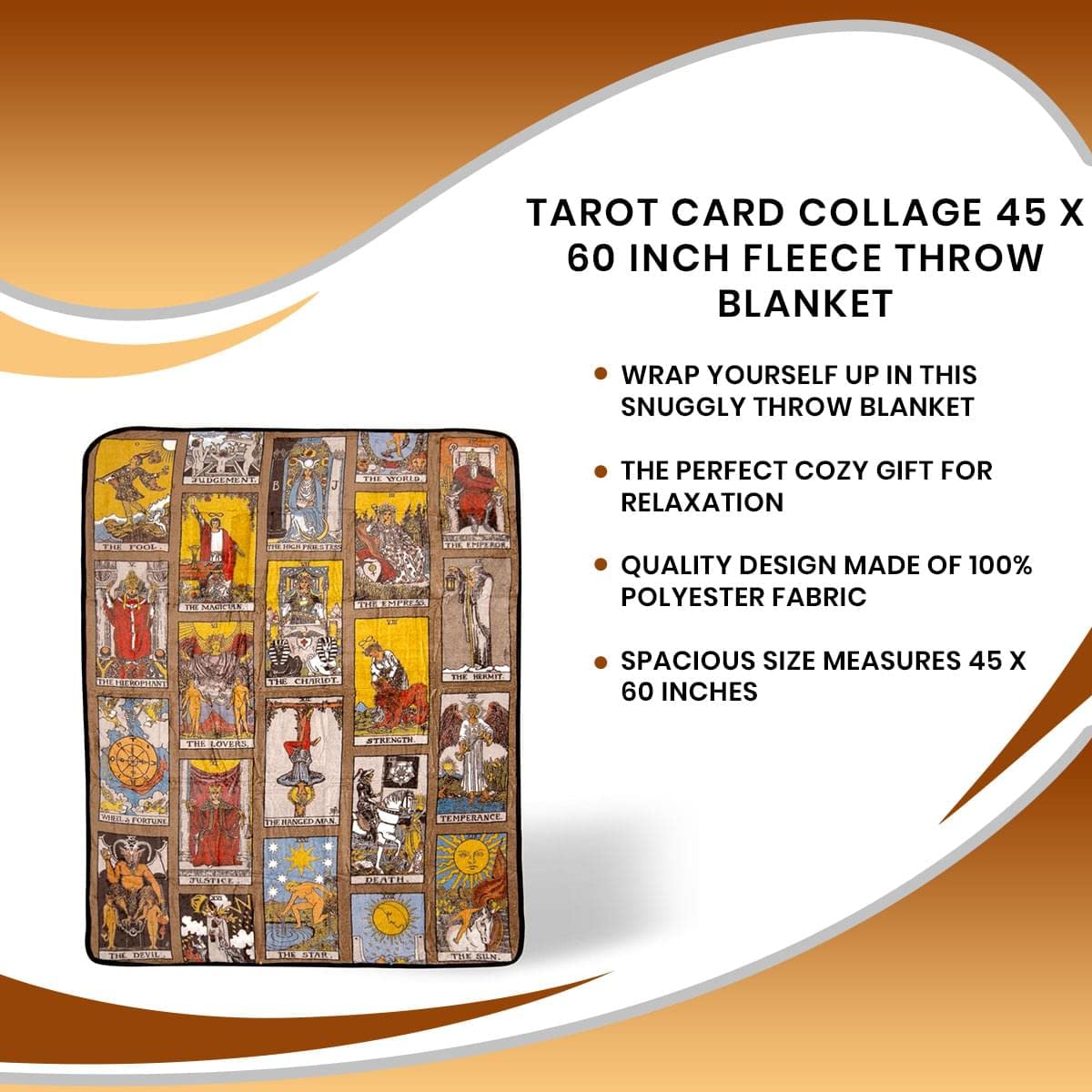 Foto 7 | Manta Polar Para Collage De Cartas De Tarot De Toynk, 114 X 152 Cm - Venta Internacional.