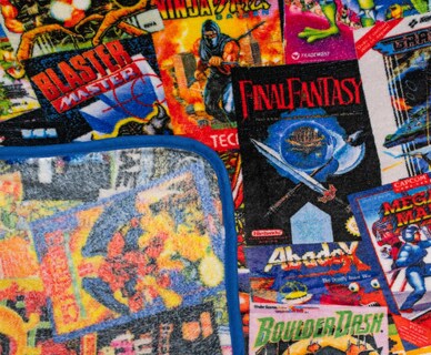 Foto 2 | Throw Blanket Toynk Armageddon Retro Videojuegos De 8 Bits, Forro Polar - Venta Internacional.