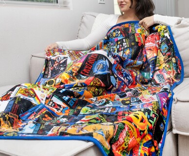 Foto 6 | Throw Blanket Toynk Armageddon Retro Videojuegos De 8 Bits, Forro Polar - Venta Internacional.