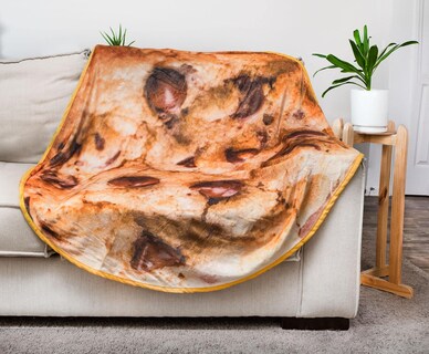 Foto 3 | Manta Redonda De Forro Polar Toynk Con Chispas De Chocolate Y Galletas - Venta Internacional.