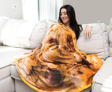 Foto 6 | Manta Redonda De Forro Polar Toynk Con Chispas De Chocolate Y Galletas - Venta Internacional.