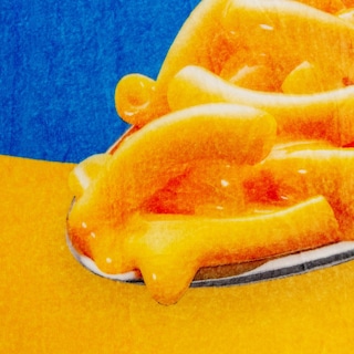 Foto 2 | Manta De Felpa Kraft Para Macarrones Con Queso Y Macarrones Con Queso, 115 X 150 Cm - Venta Internacional.