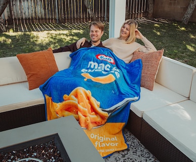 Foto 4 | Manta De Felpa Kraft Para Macarrones Con Queso Y Macarrones Con Queso, 115 X 150 Cm - Venta Internacional.