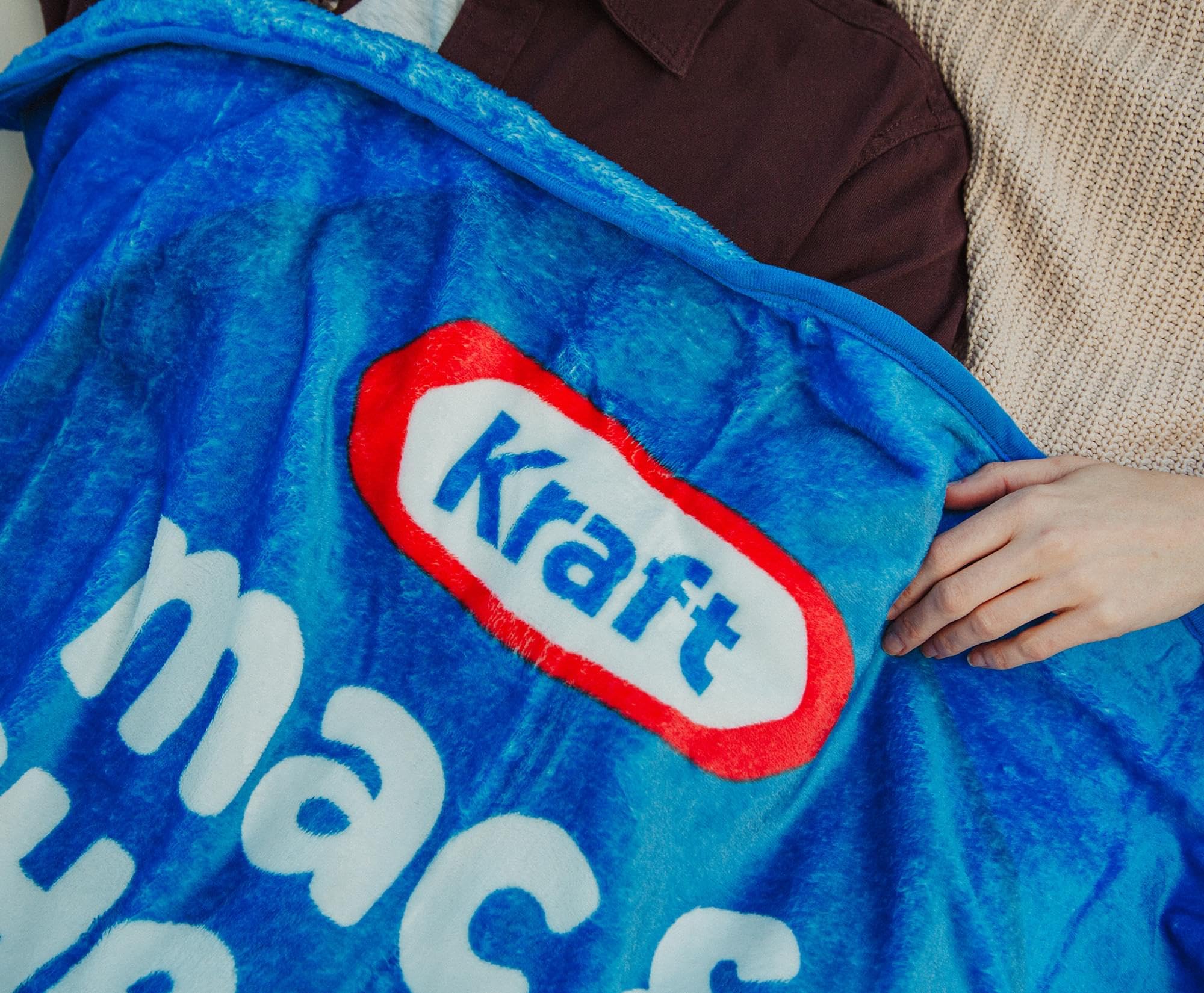 Foto 6 pulgar | Manta De Felpa Kraft Para Macarrones Con Queso Y Macarrones Con Queso, 115 X 150 Cm - Venta Internacional.