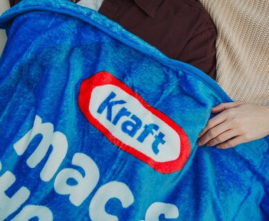Foto 5 | Manta De Felpa Kraft Para Macarrones Con Queso Y Macarrones Con Queso, 115 X 150 Cm - Venta Internacional.