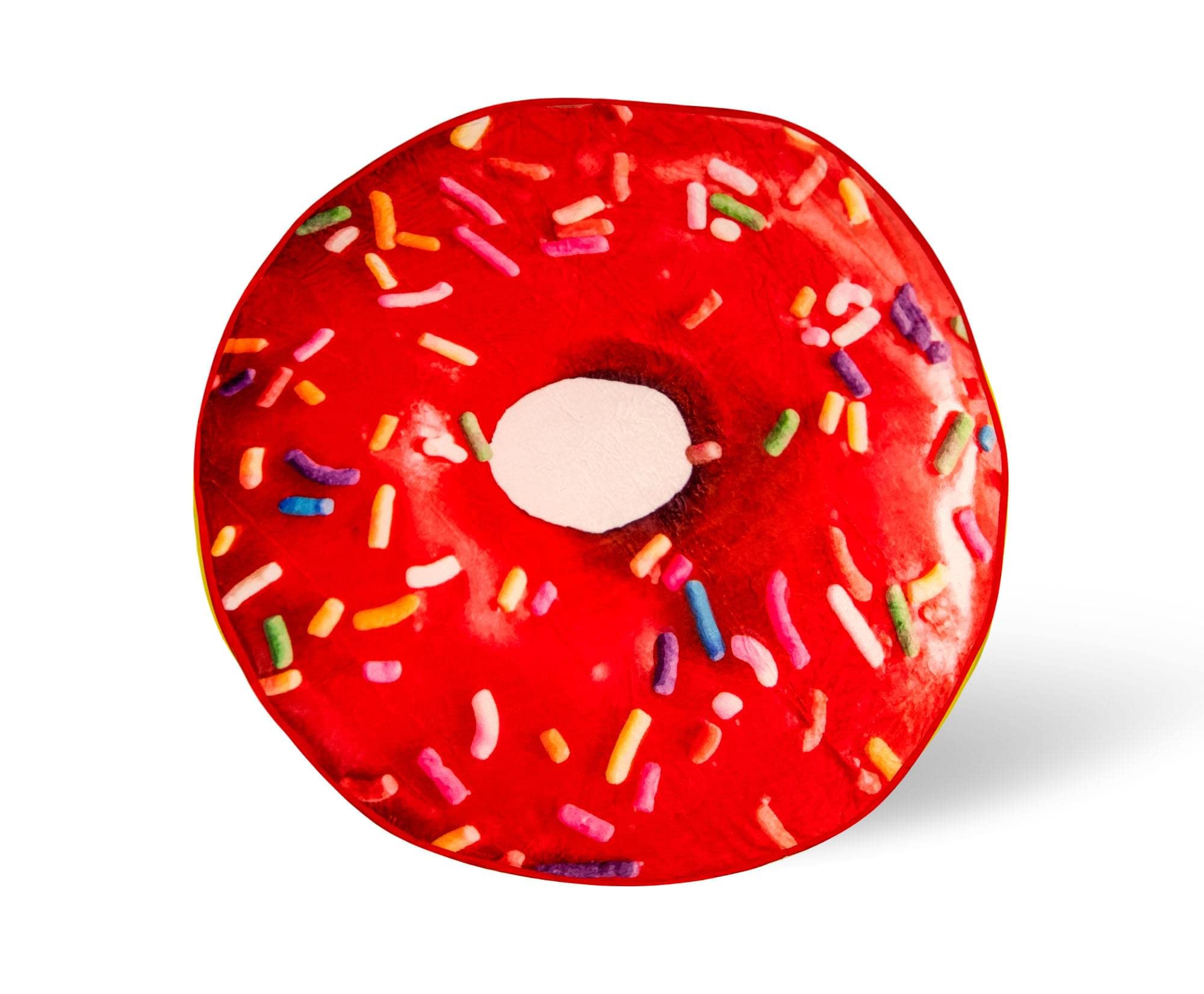 Manta Redonda De Forro Polar Toynk Sprinkle Donut, 150 Cm - Venta Internacional.