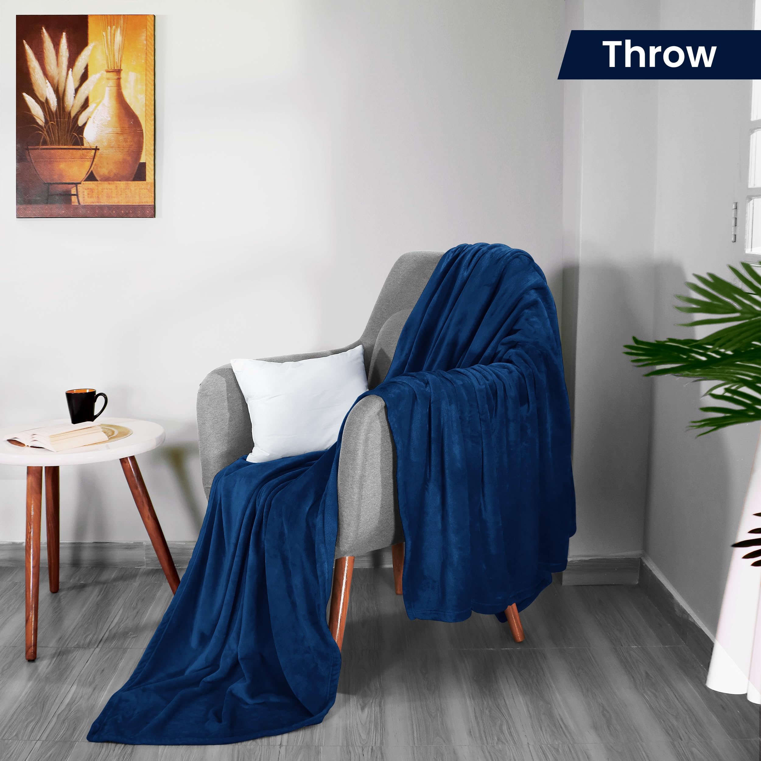 Foto 3 pulgar | Manta De Forro Polar Blanket Utopia, Tamaño Azul Marino, 300 G/m², 130 X 150 Cm - Venta Internacional.