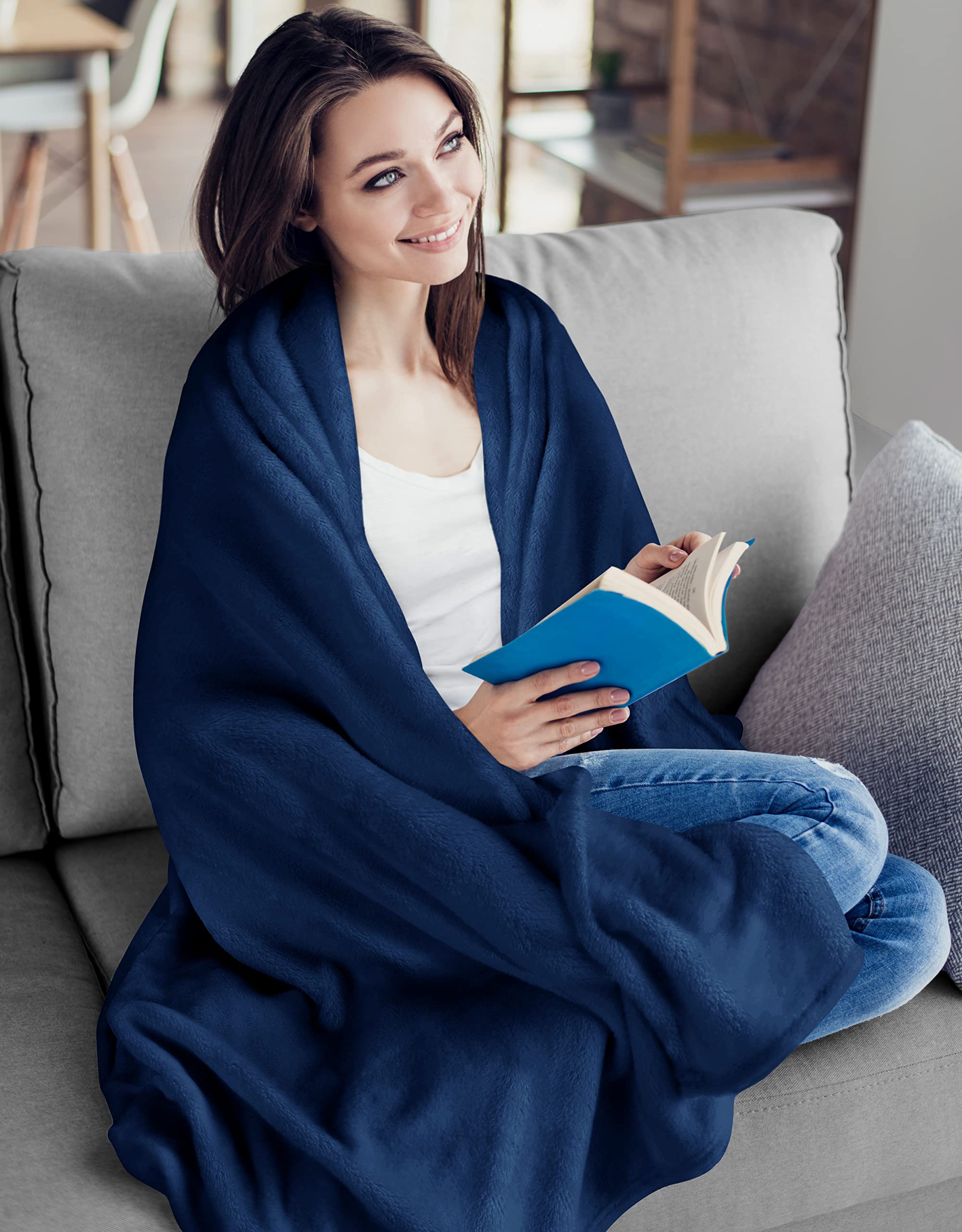 Foto 5 pulgar | Manta De Forro Polar Blanket Utopia, Tamaño Azul Marino, 300 G/m², 130 X 150 Cm - Venta Internacional.