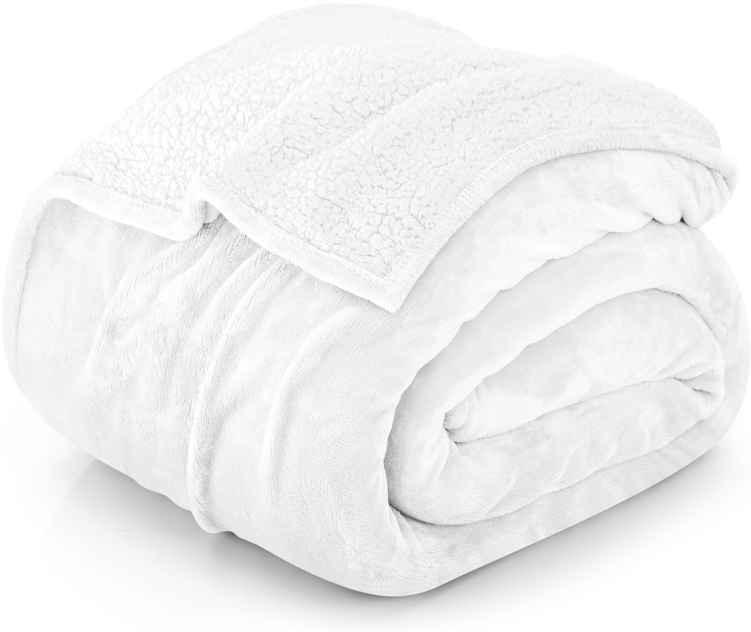 Foto 2 pulgar | Manta Utopia Bedding Sherpa California King Size, Color Blanco - Venta Internacional.