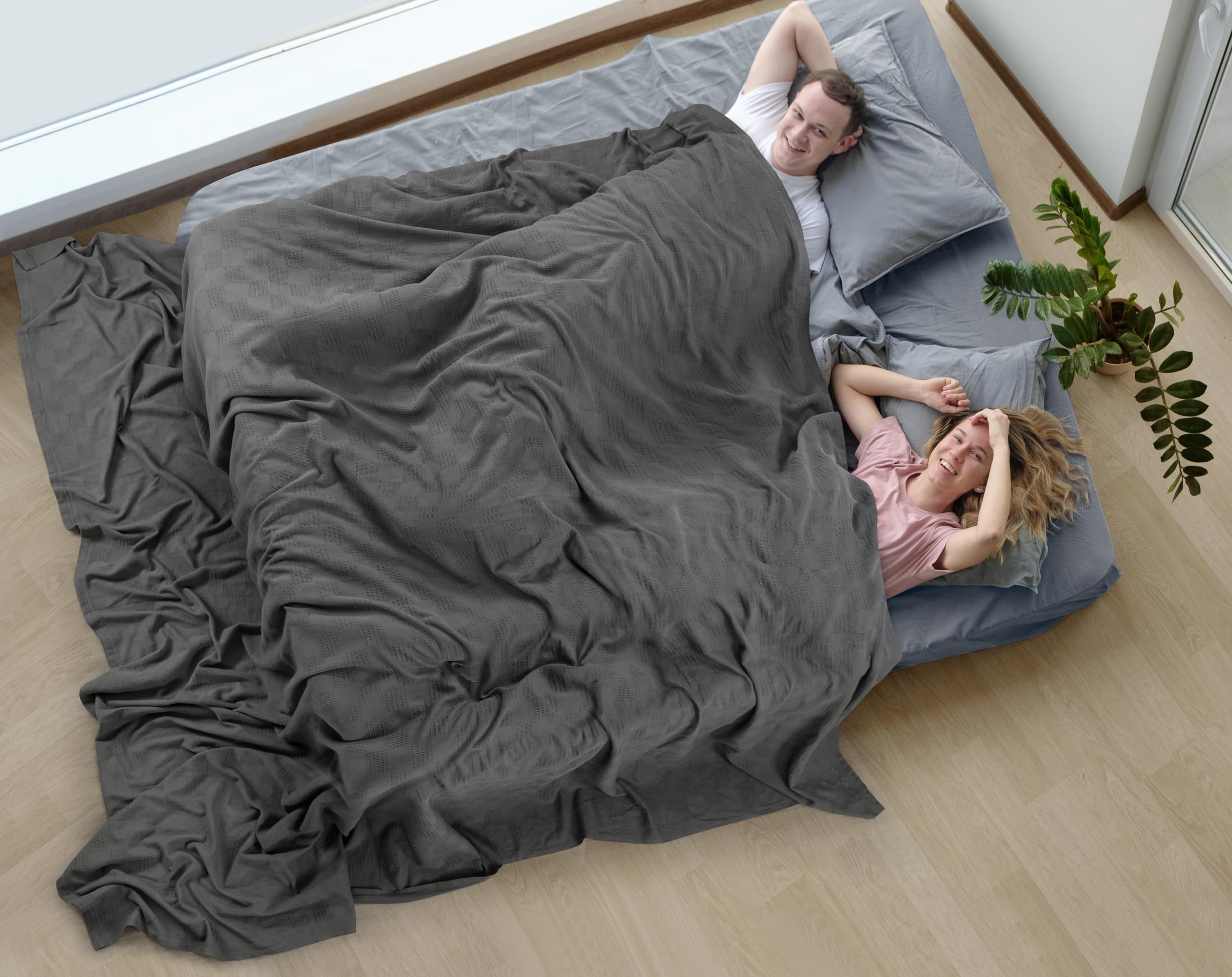 Foto 7 pulgar | Manta Utopia Para Ropa De Cama Gris Ahumado, 100% Algodón, 350 G/m², 300 X 300 Cm - Venta Internacional.