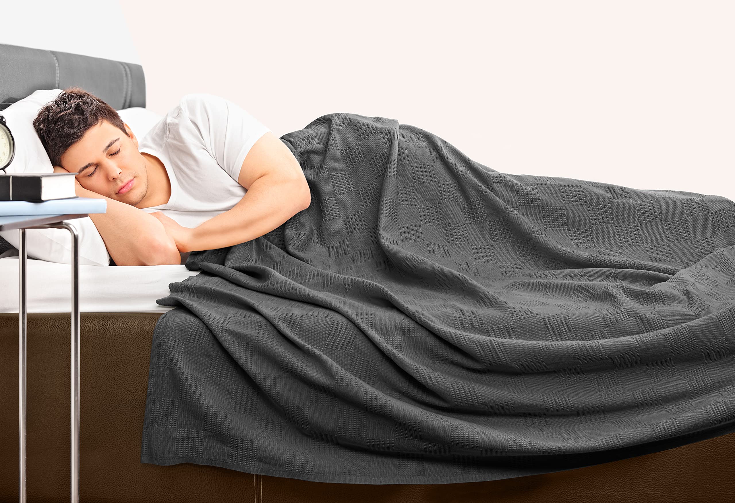 Foto 8 pulgar | Manta Utopia Para Ropa De Cama Gris Ahumado, 100% Algodón, 350 G/m², 300 X 300 Cm - Venta Internacional.