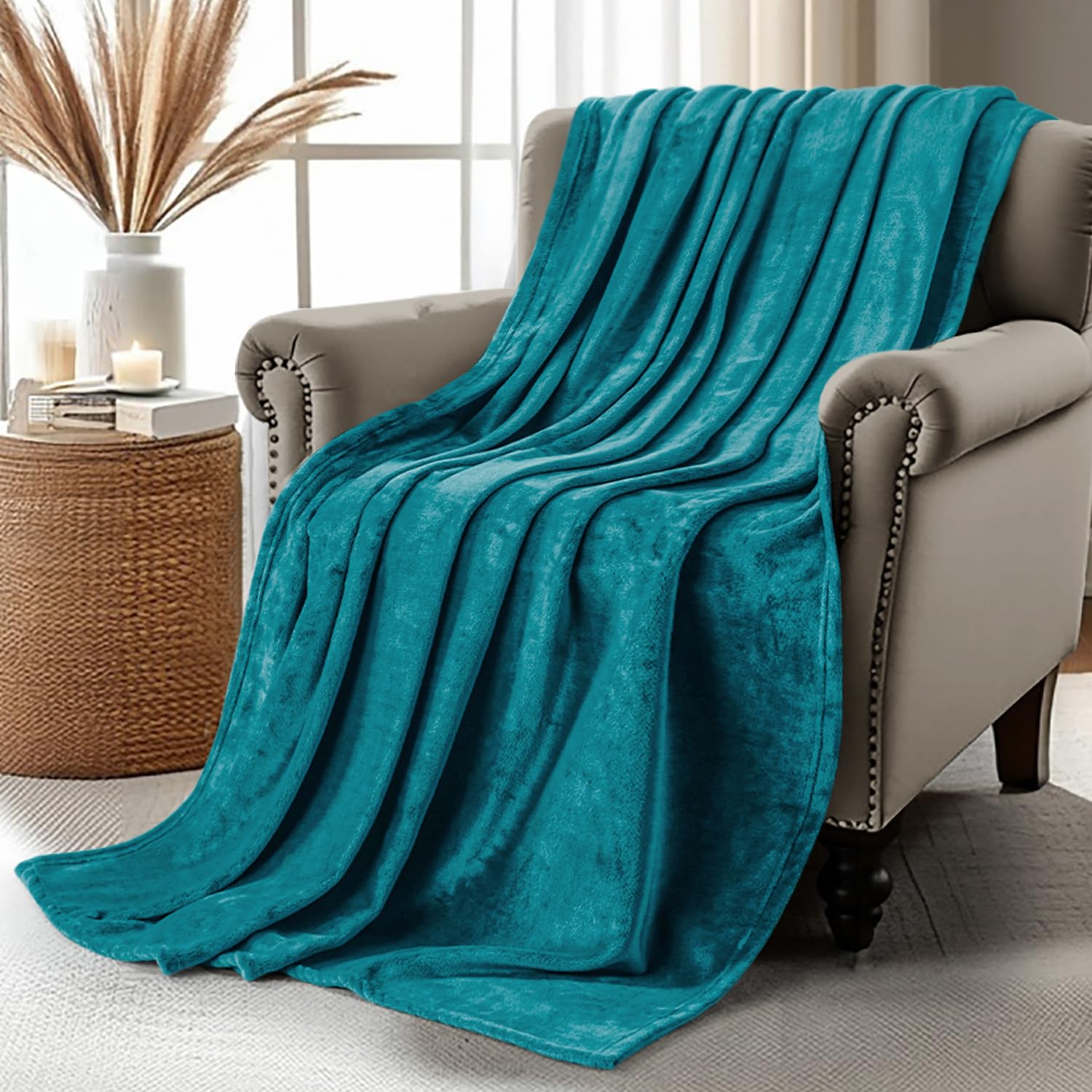 Foto 2 pulgar | Manta De Forro Polar Para Ropa De Cama Blanket Utopia, Color Turquesa, 150 X 125 Cm - Venta Internacional.