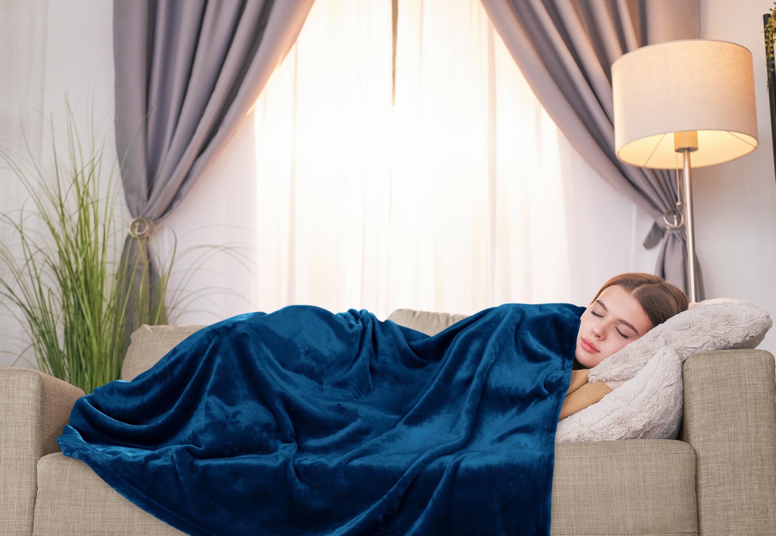 Foto 5 | Manta Polar Utopia Bedding, Manta De Franela, Color Azul Marino, Xl, 300 G/m² - Venta Internacional.