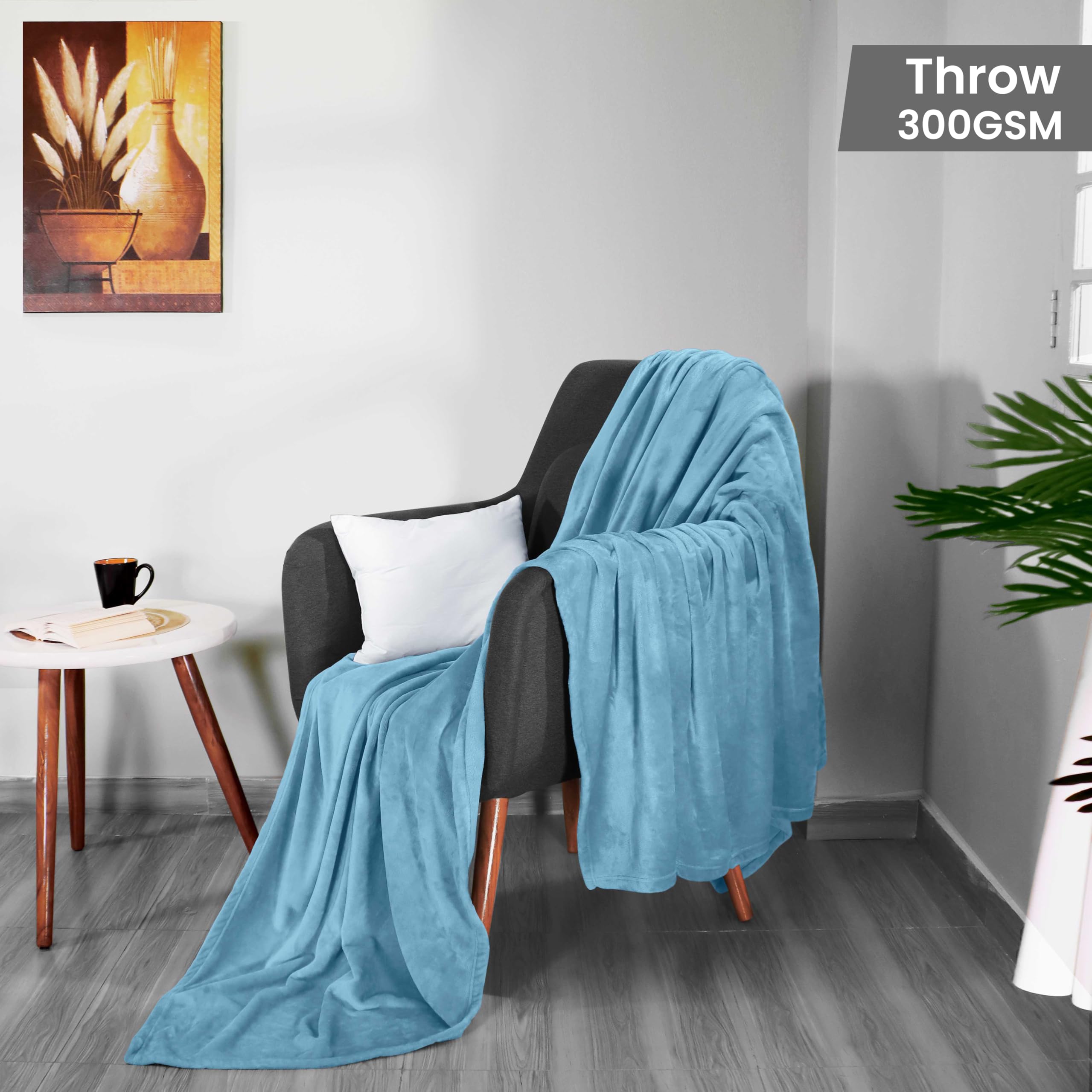 Foto 3 pulgar | Manta Polar Blanket Utopia, Color Azul Lavado, 300 G/m², 130 X 150 Cm - Venta Internacional.