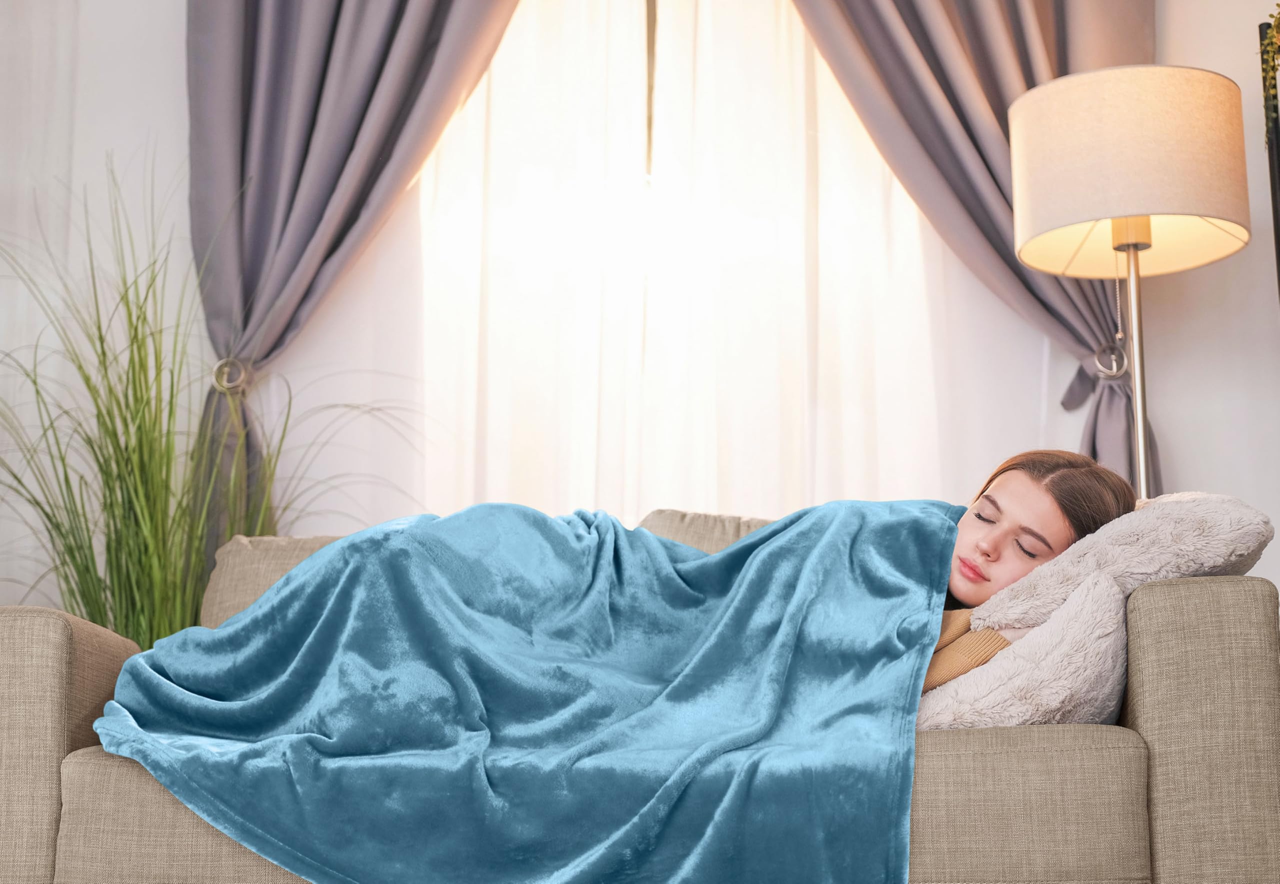 Foto 7 pulgar | Manta Polar Blanket Utopia, Color Azul Lavado, 300 G/m², 130 X 150 Cm - Venta Internacional.
