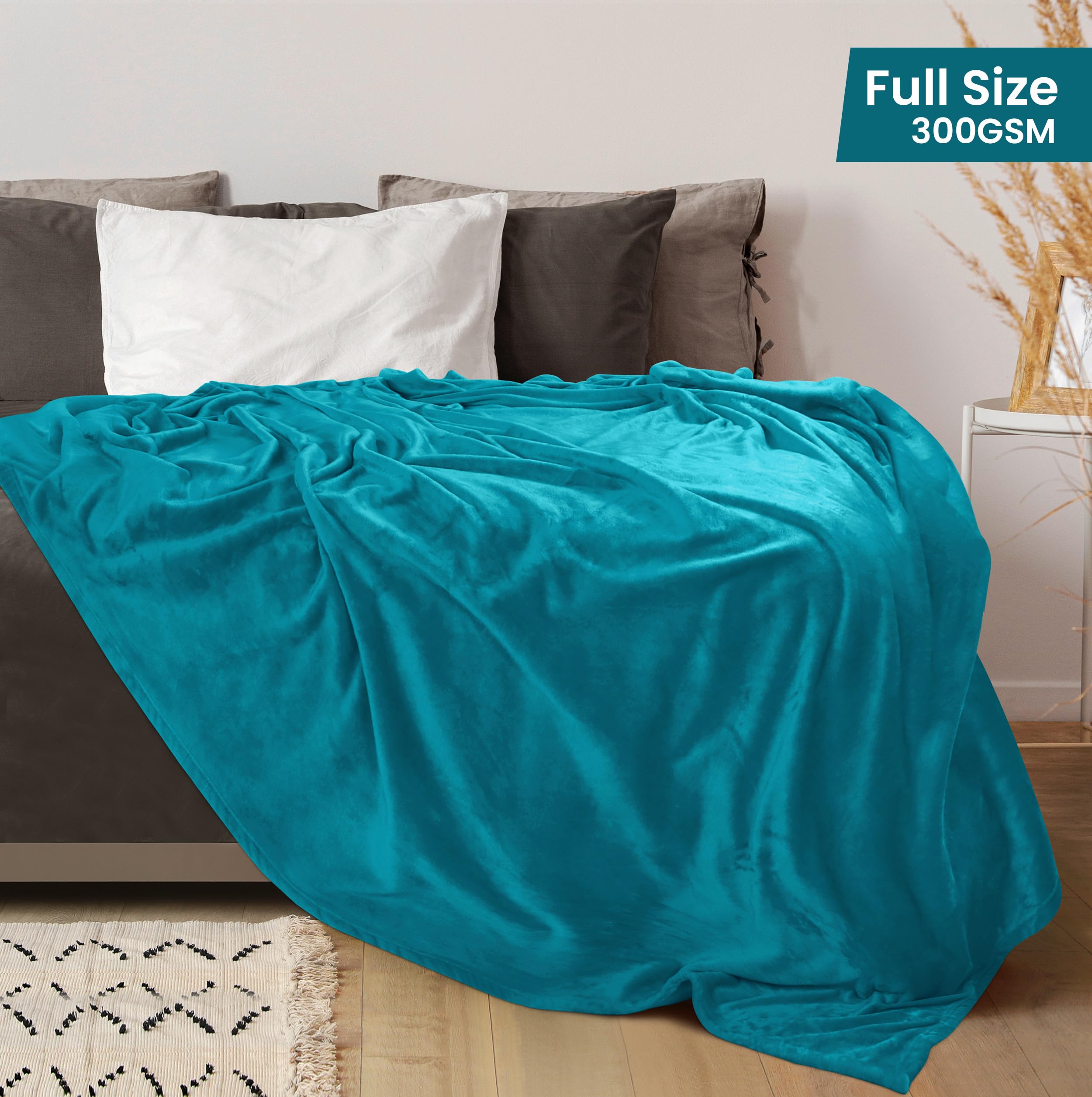 Foto 3 pulgar | Manta Polar Blanket Utopia, Tamaño Completo, Color Turquesa, 300 G/m² - Venta Internacional.