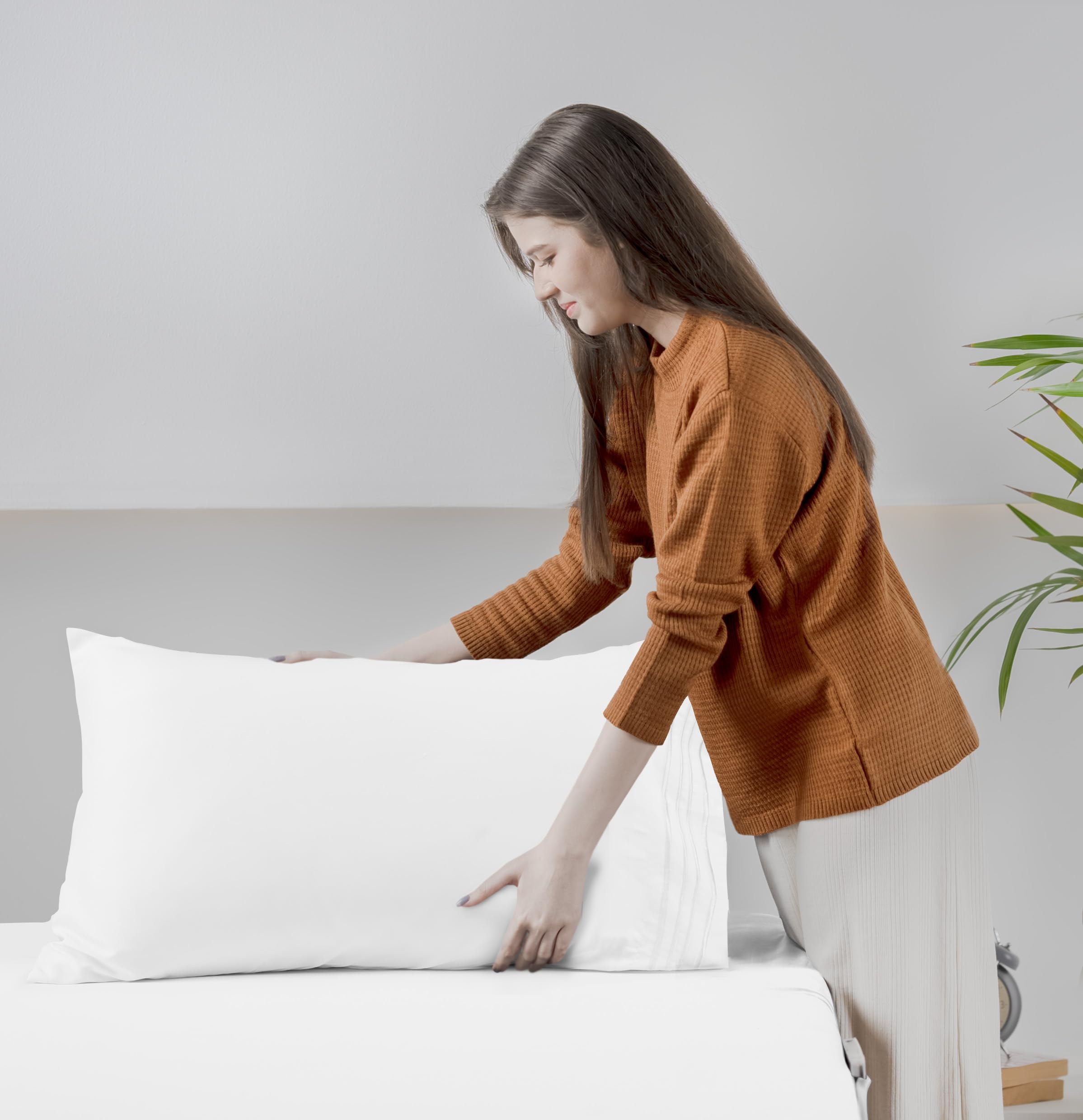 Foto 6 | Juego De Sábanas Utopia Bedding King Size De Microfibra, 4 Piezas, Color Blanco - Venta Internacional.
