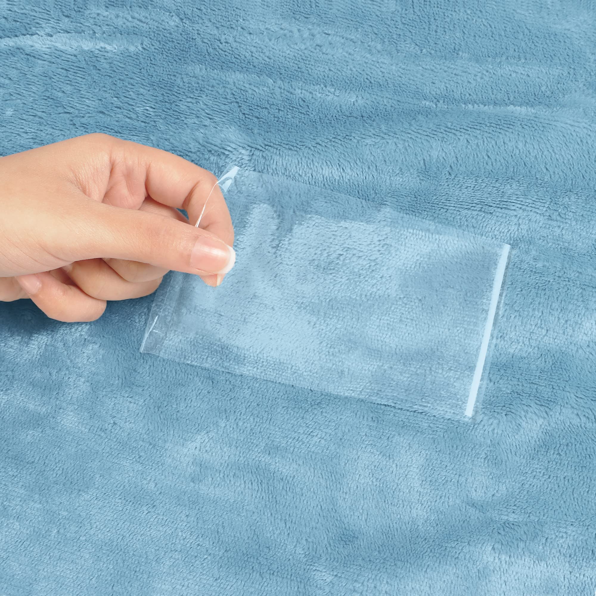 Foto 4 | Manta Sherpa Blanket Utopia Bedding, Color Azul Lavado, 130 X 150 Cm - Venta Internacional.