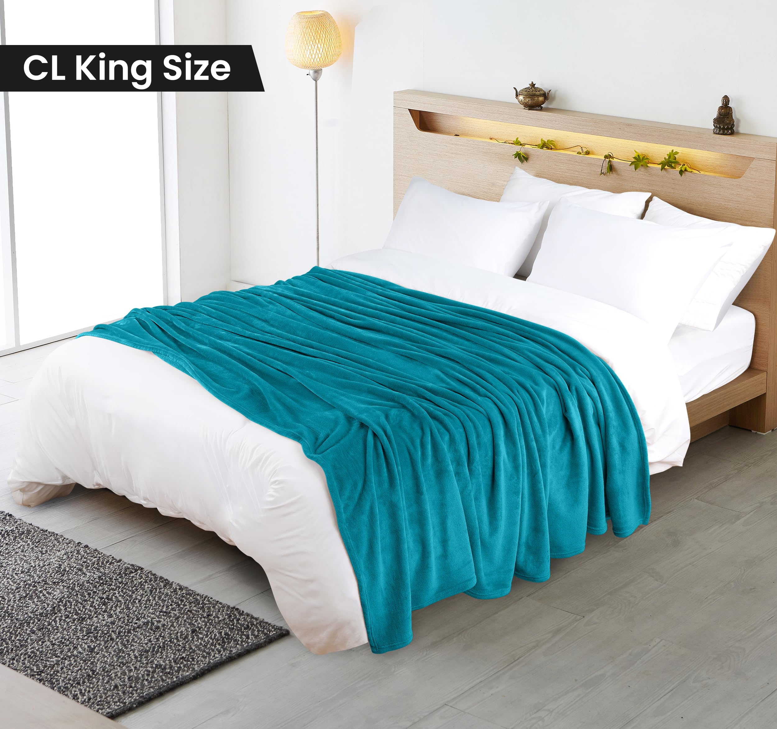 Foto 3 pulgar | Blanket Utopia Bedding, Forro Polar De Franela, Turquesa, California King - Venta Internacional.