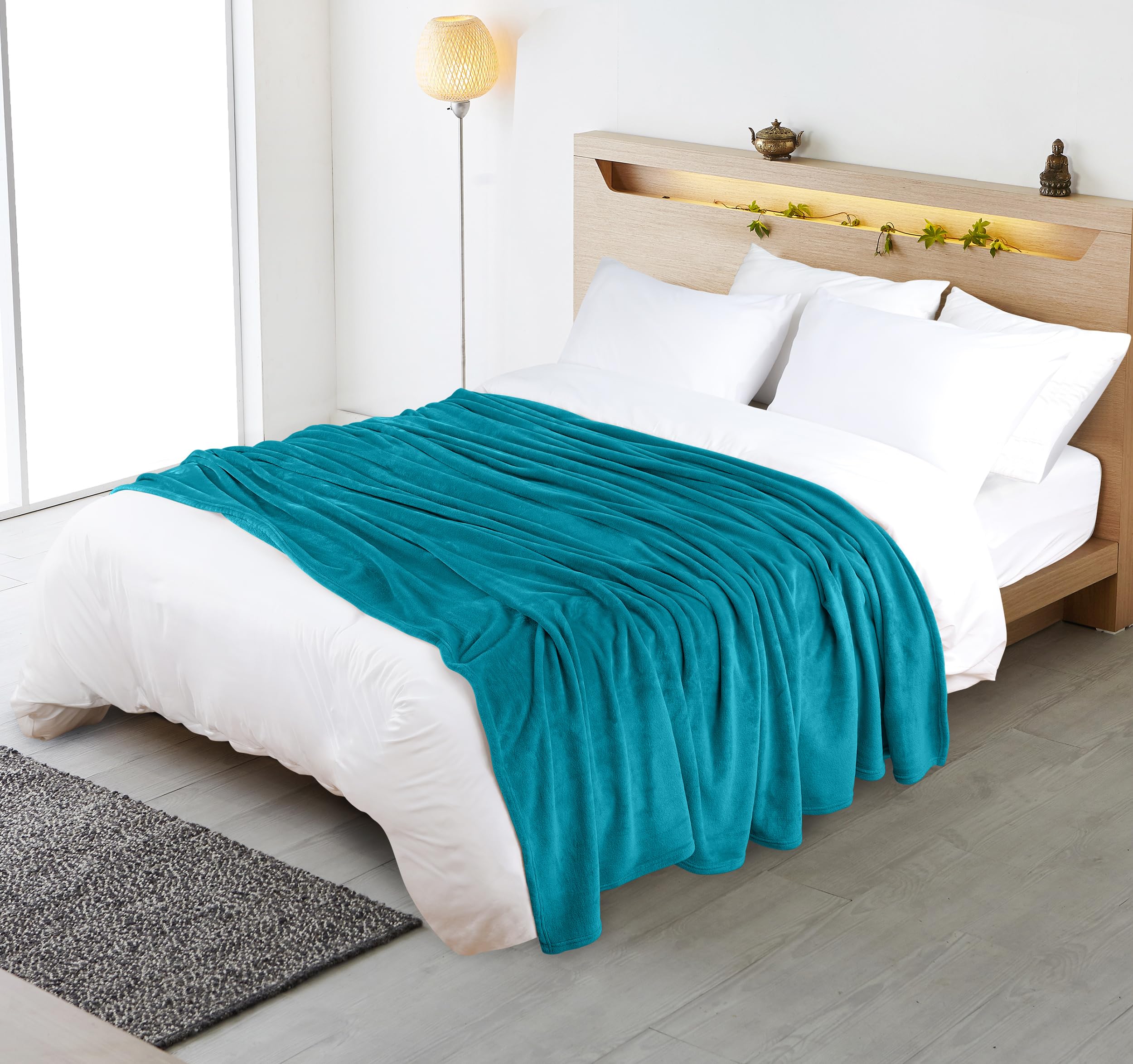 Foto 7 pulgar | Blanket Utopia Bedding, Forro Polar De Franela, Turquesa, California King - Venta Internacional.